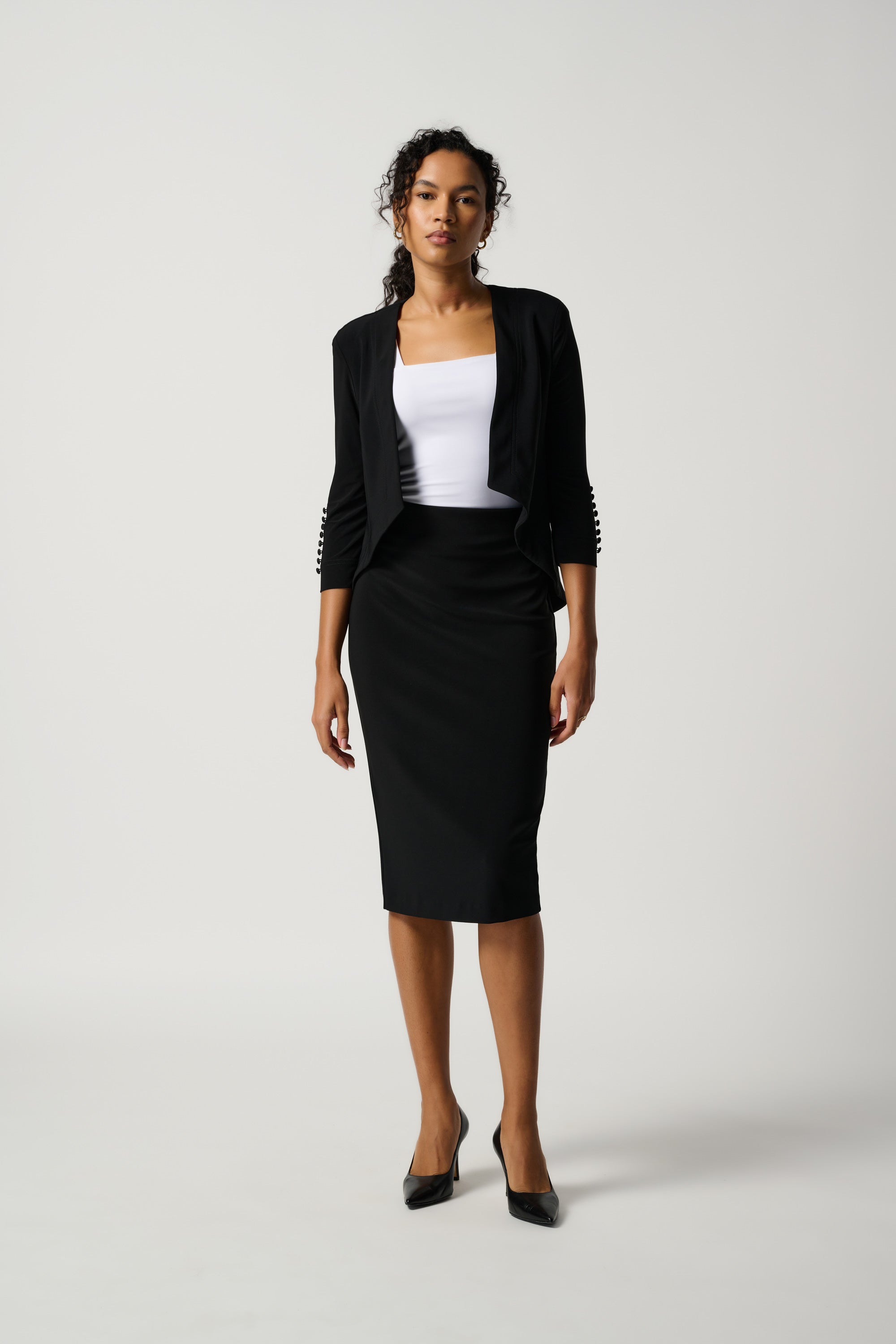 Joseph Ribkoff | Classic Long Pencil Skirt | Black