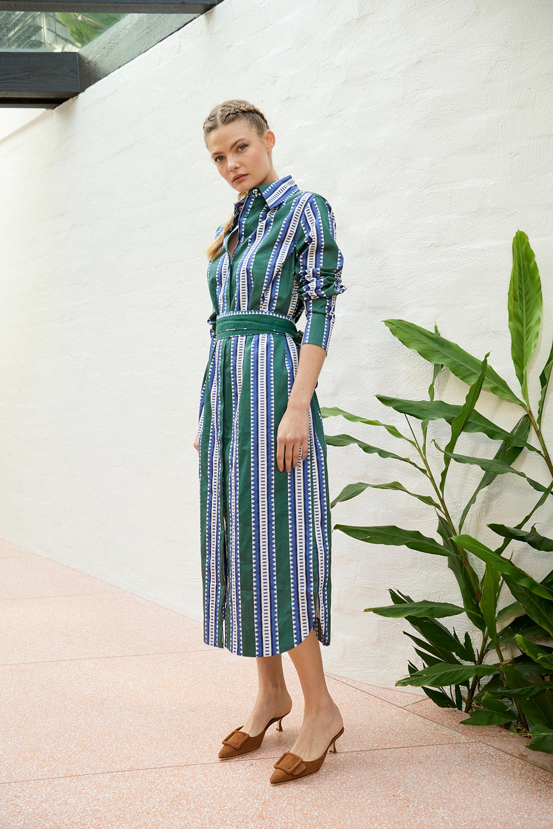 The Dreamer Label | River Sun Ankle Dress | Green