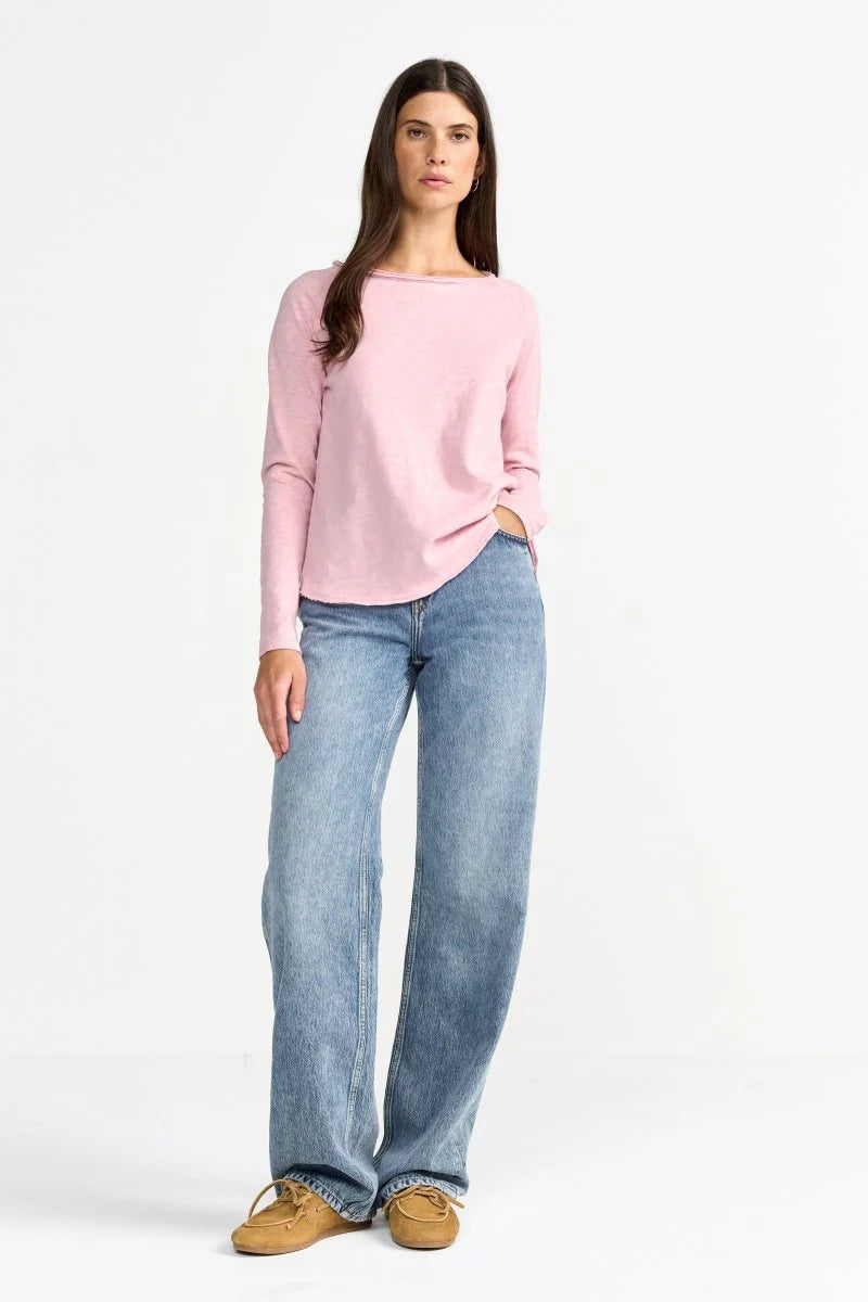 Rich & Royal | Organic Jersey Long Sleeve Tee | Rosewater