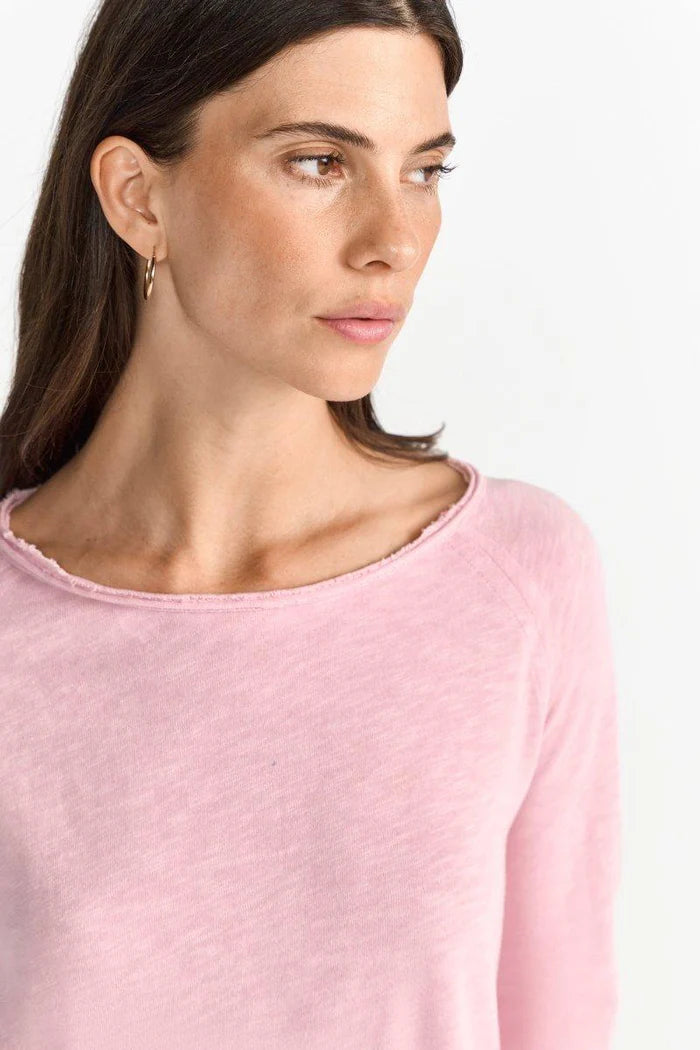 Rich & Royal | Organic Jersey Long Sleeve Tee | Rosewater