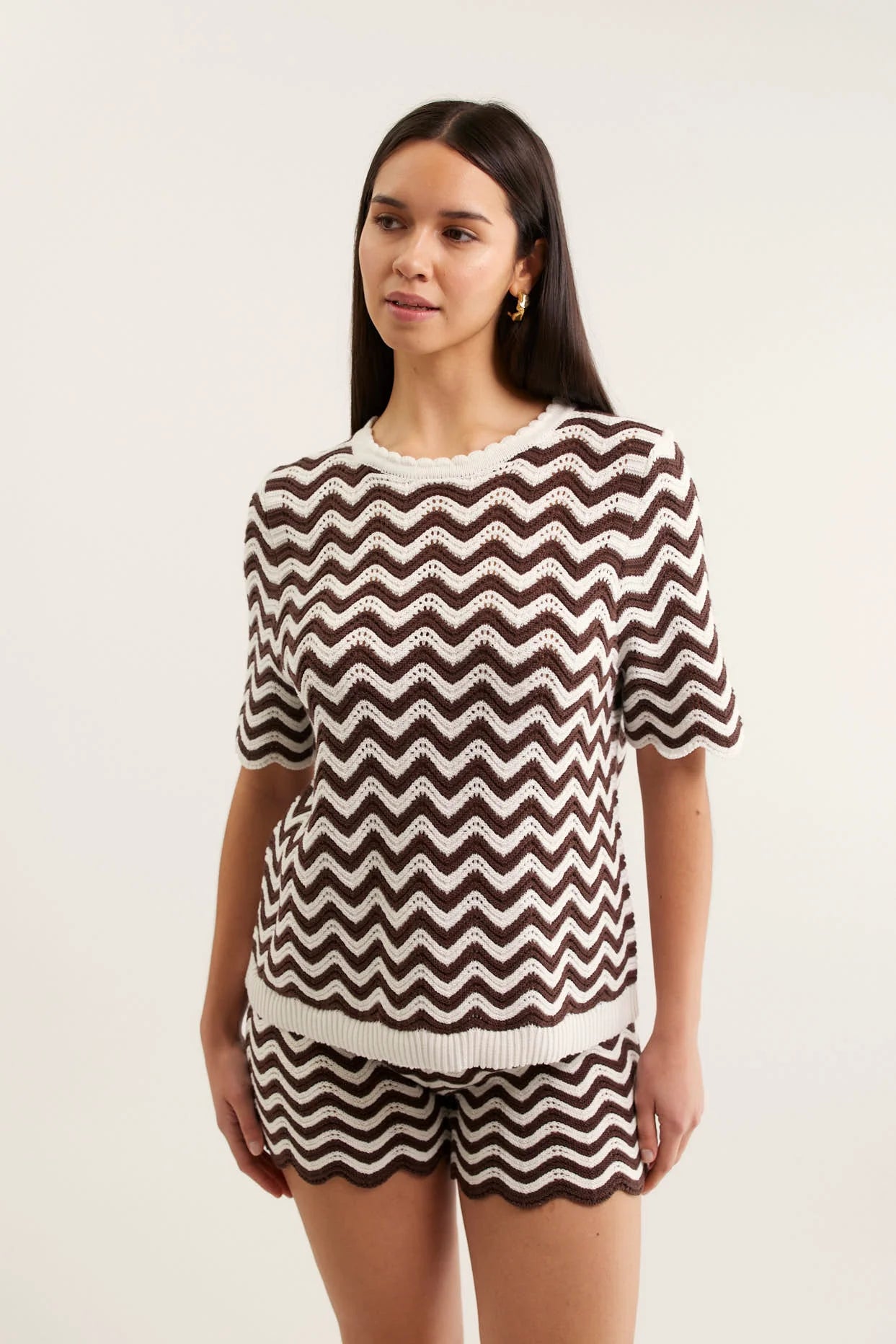 Alessandra | Rae Top | Choc/Ivory