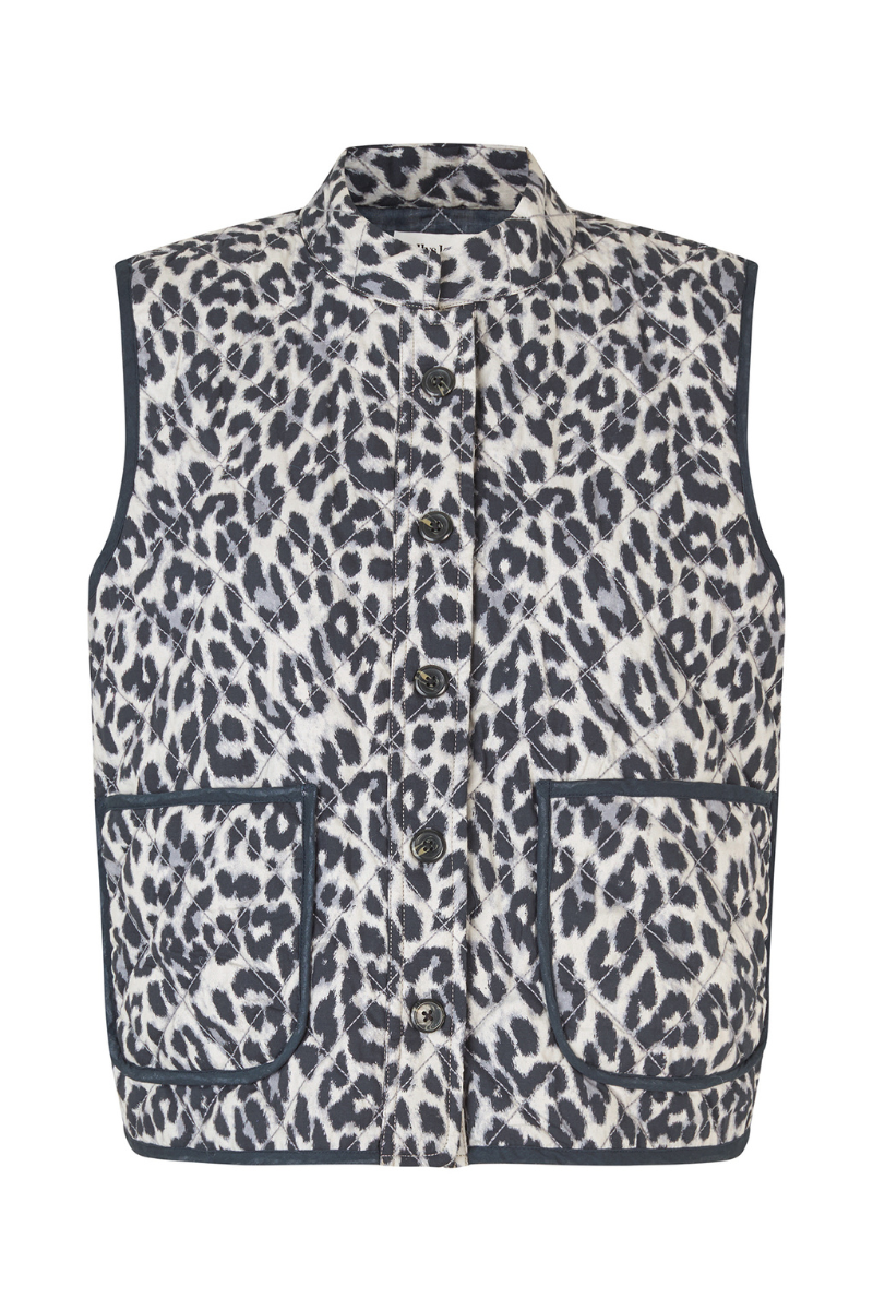 Lolly's Laundry | Cairo Quilted Vest | Leopard Print