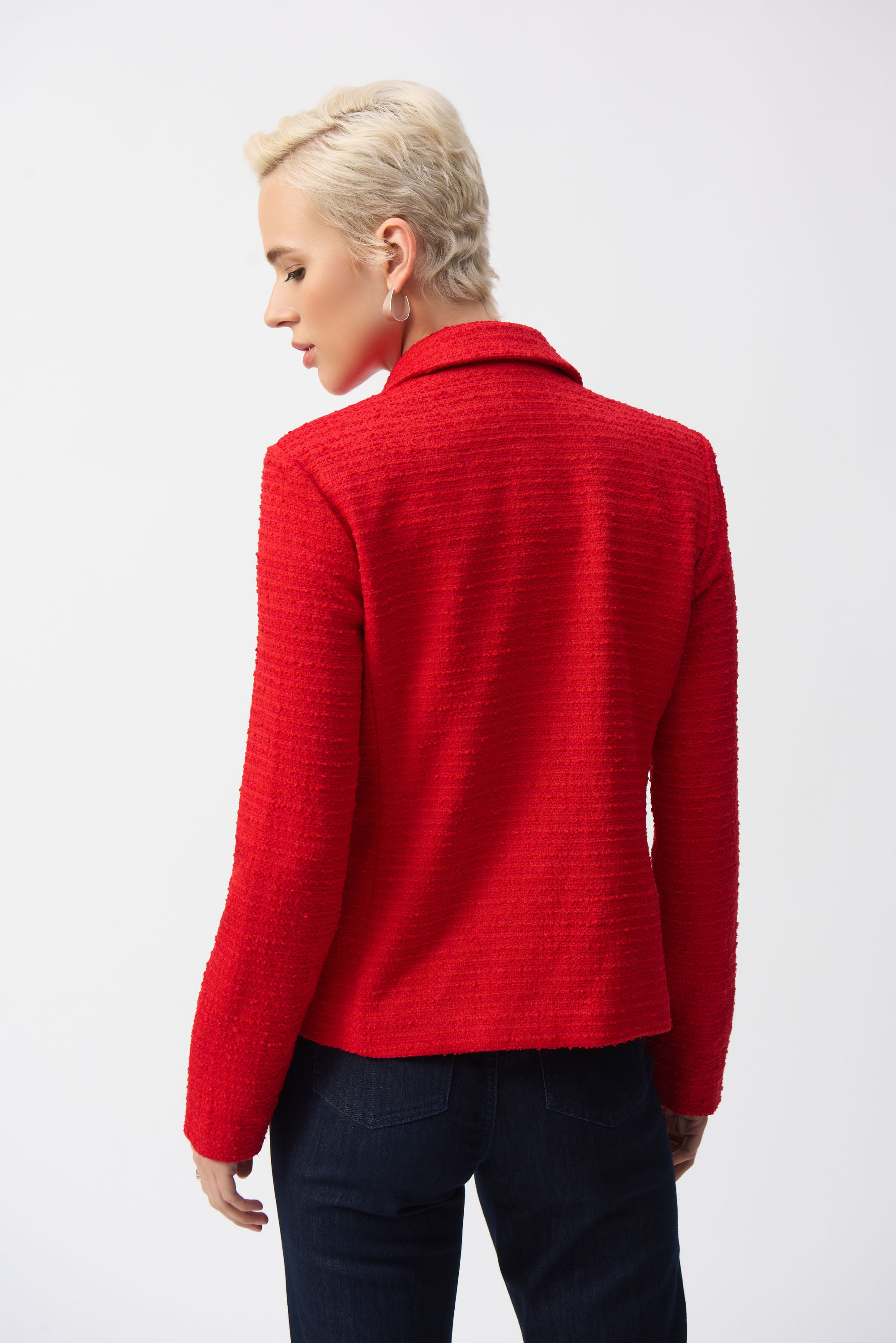 Joseph Ribkoff | Boucle Fitted Blazer | Red