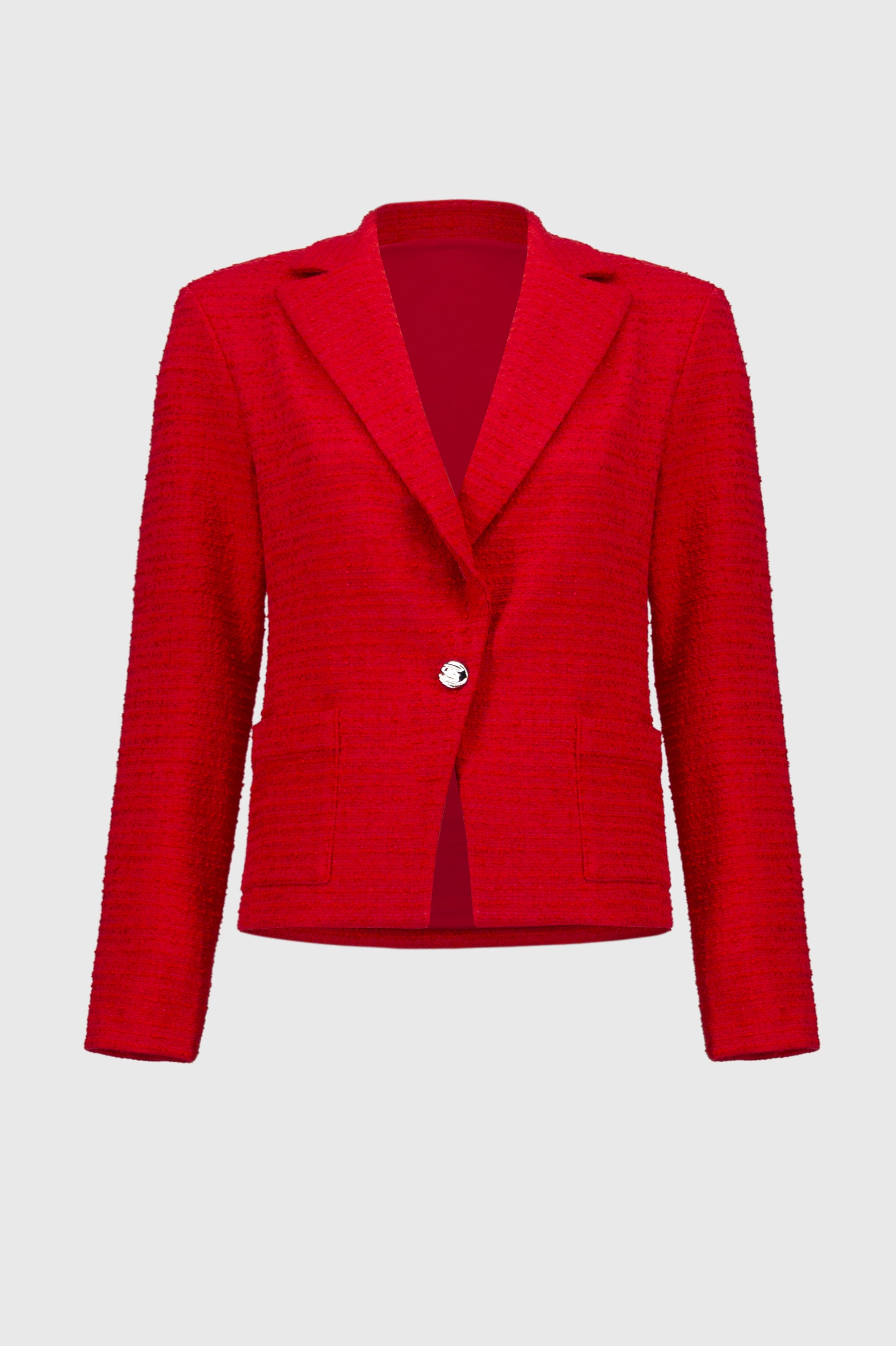 Joseph Ribkoff | Boucle Fitted Blazer | Red