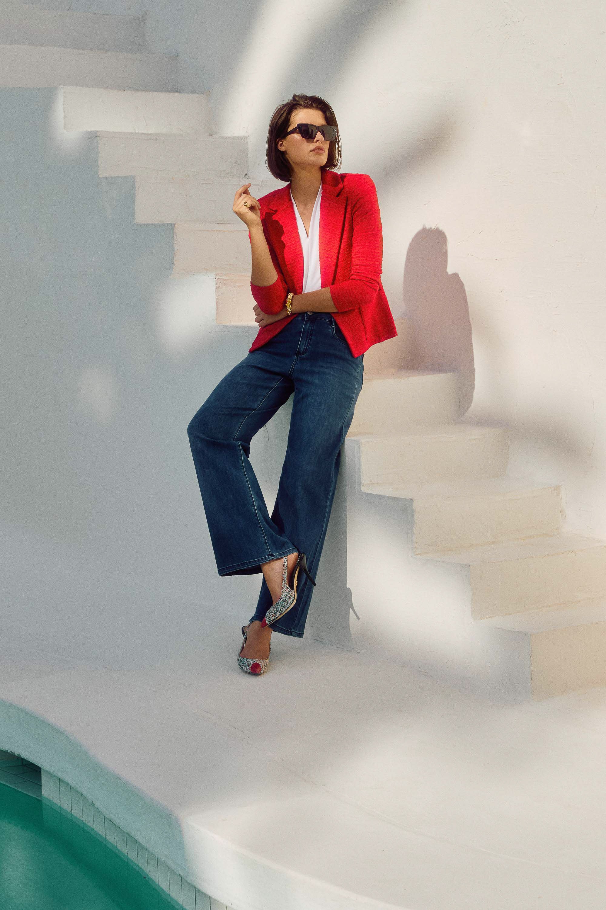 Joseph Ribkoff | Goldie | Classic Wide-Leg Stretch Jeans