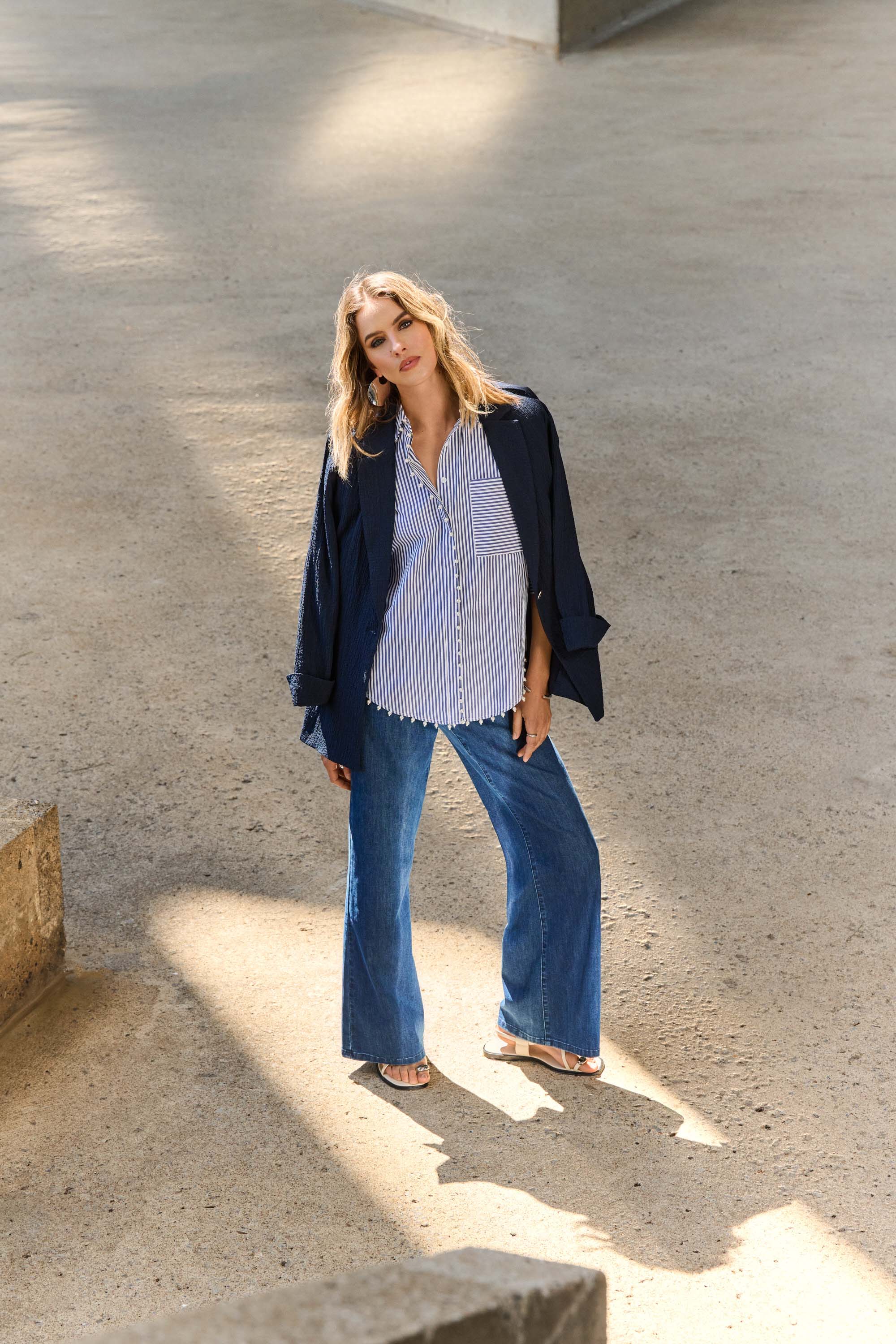 Joseph Ribkoff | Goldie | Classic Wide-Leg Stretch Jeans