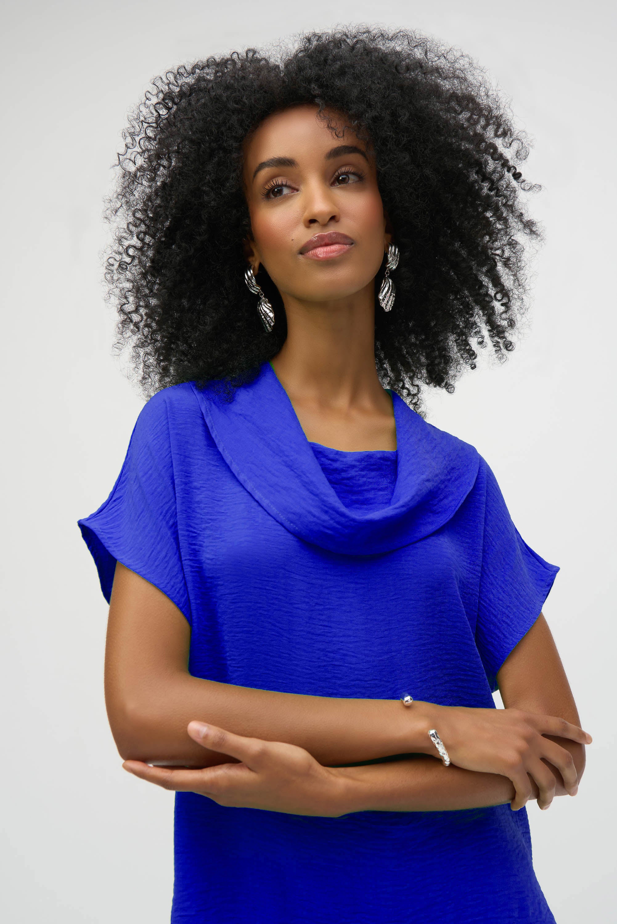 Joseph Ribkoff | LDS Cowl Neck Top | Royal Sapphire