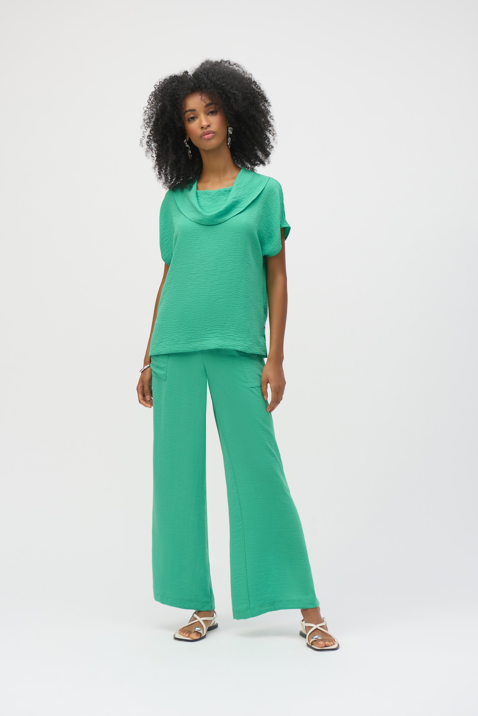 Joseph Ribkoff | LDS Cowl Neck Top | Garden Green