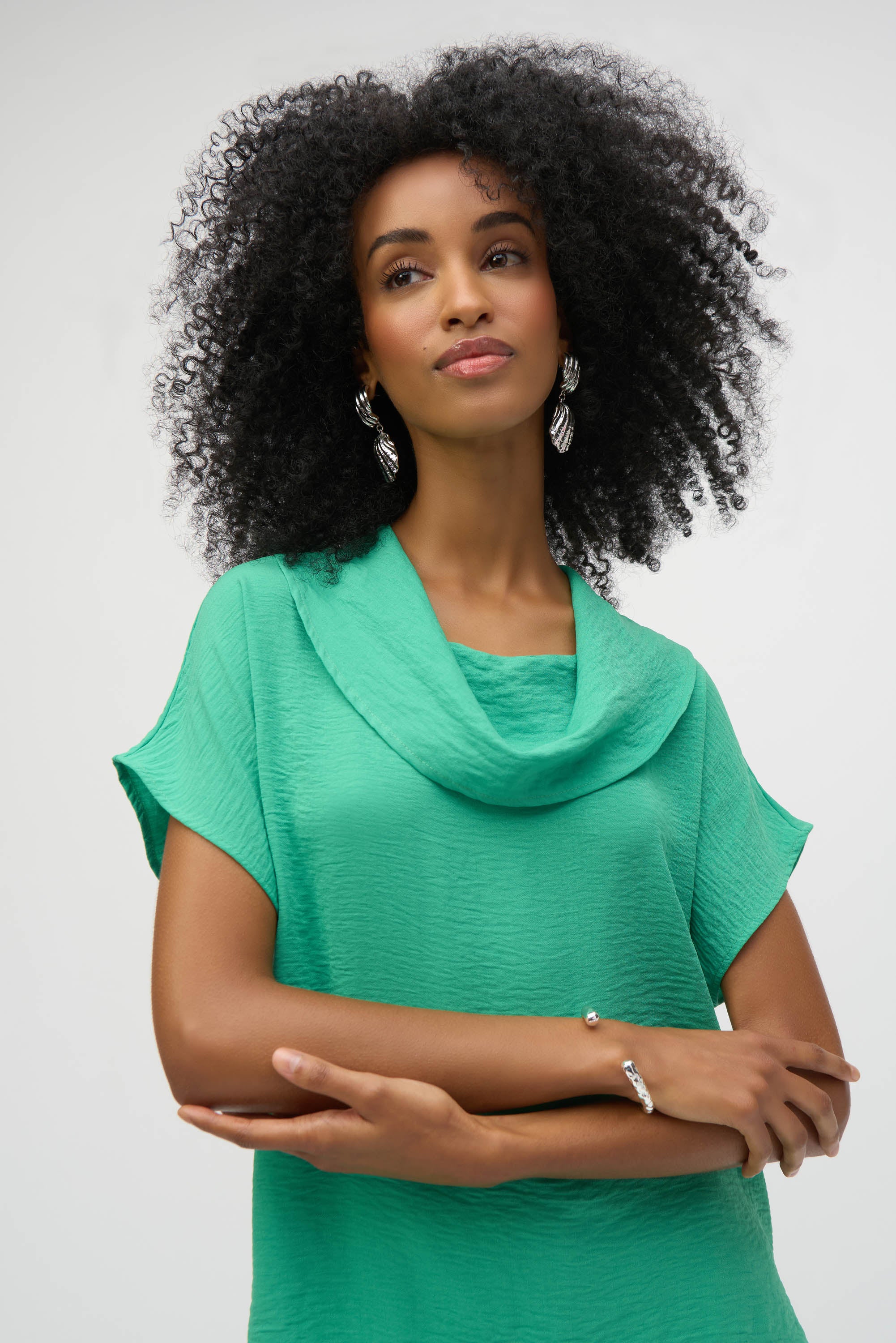 Joseph Ribkoff | LDS Cowl Neck Top | Garden Green