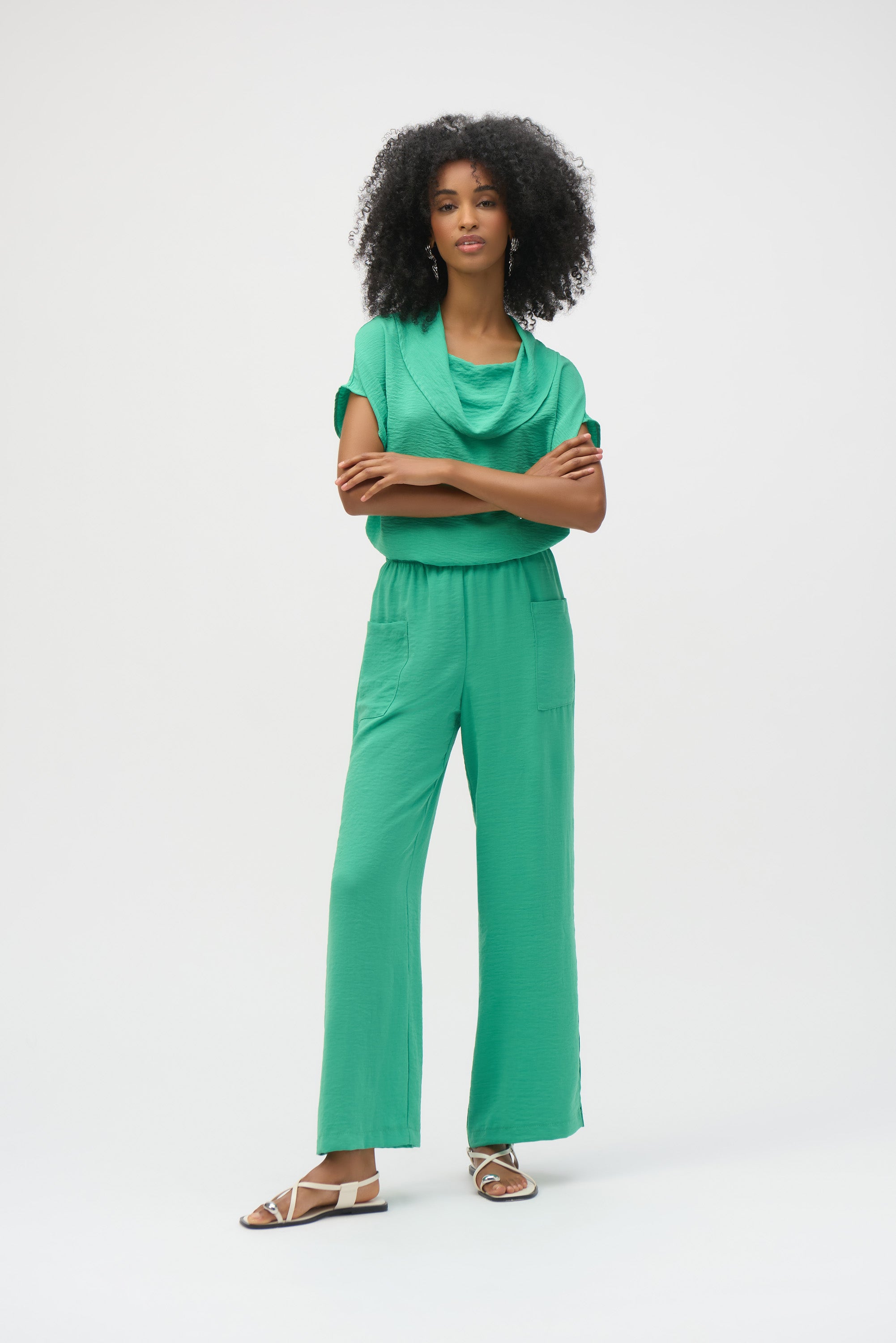 Joseph Ribkoff | LDS Cowl Neck Top | Garden Green