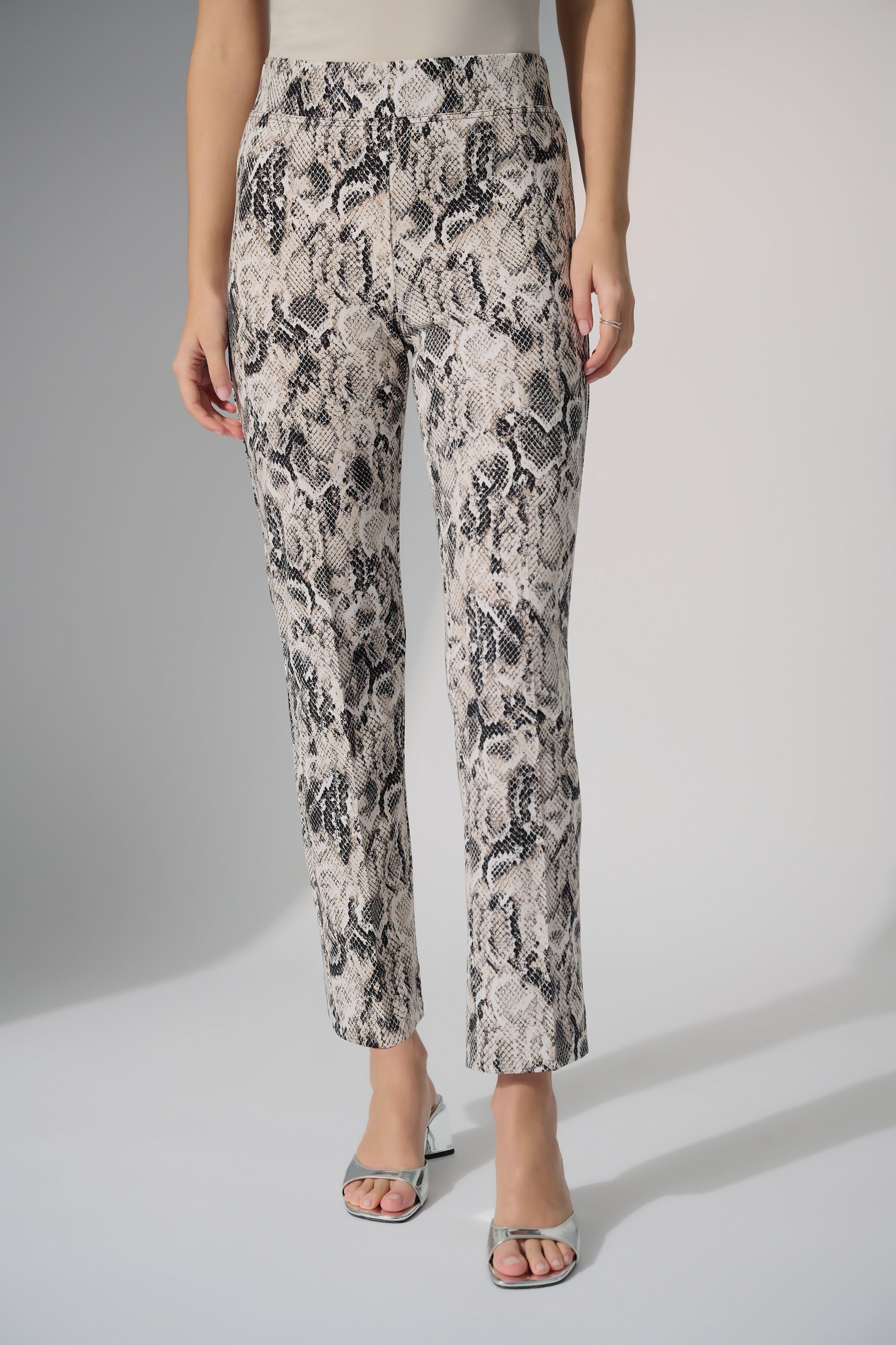 Joseph Ribkoff | Silky Knit Straight Leg Python Print Pants