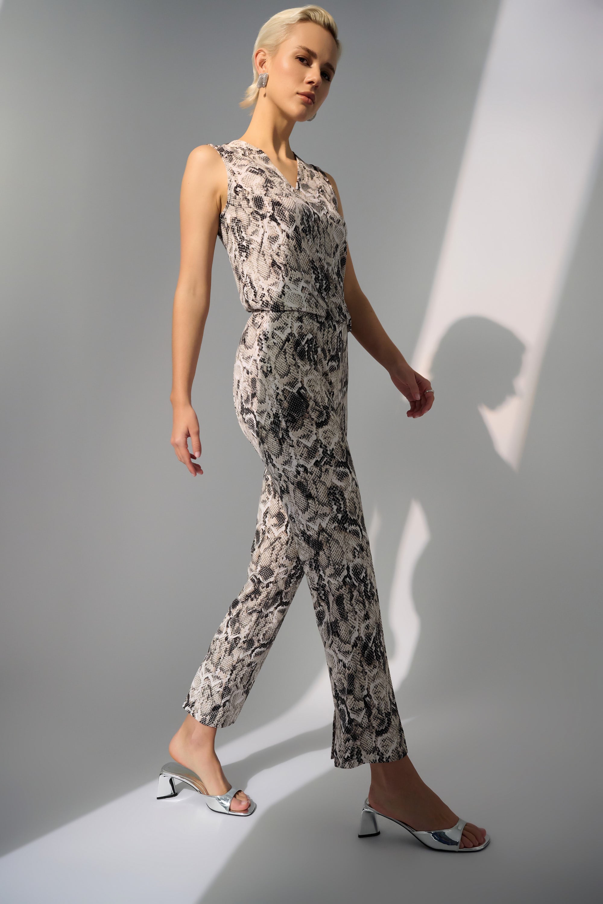 Joseph Ribkoff | Silky Knit Straight Leg Python Print Pants