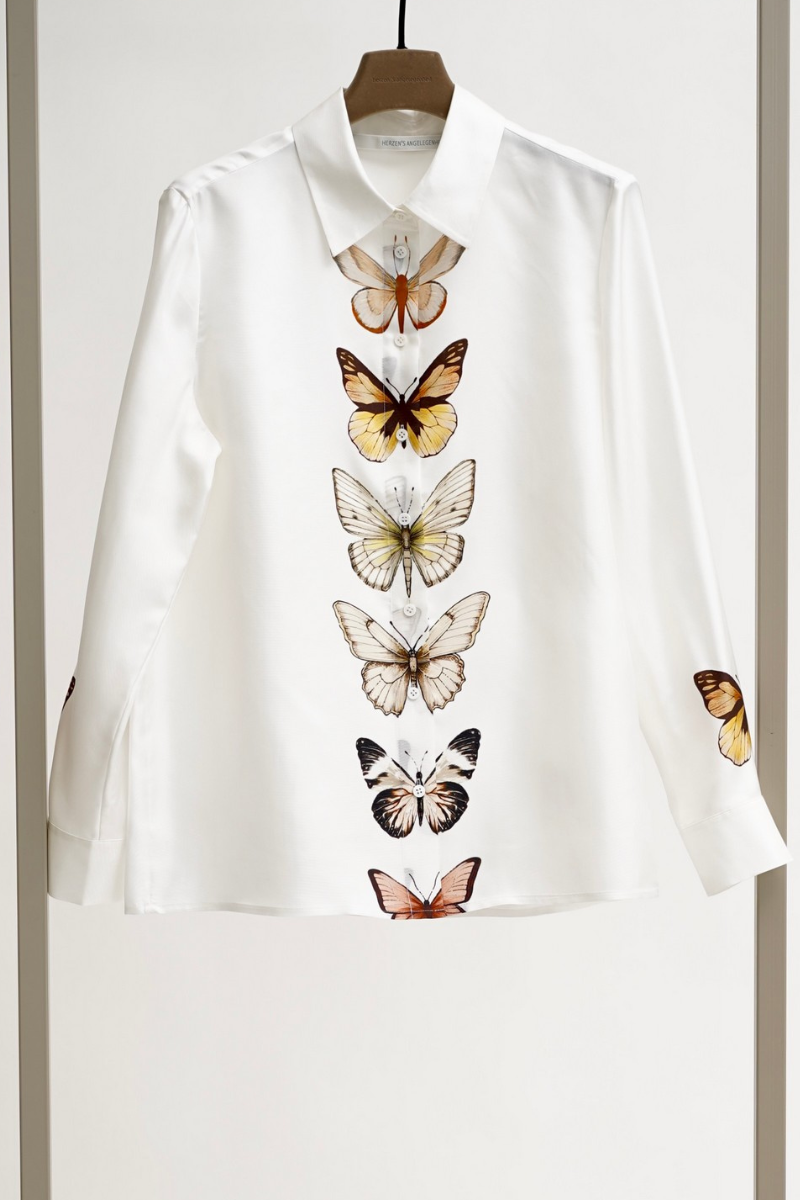 Herzens Angelenheit | Sun Rust Blouse | Butterflies