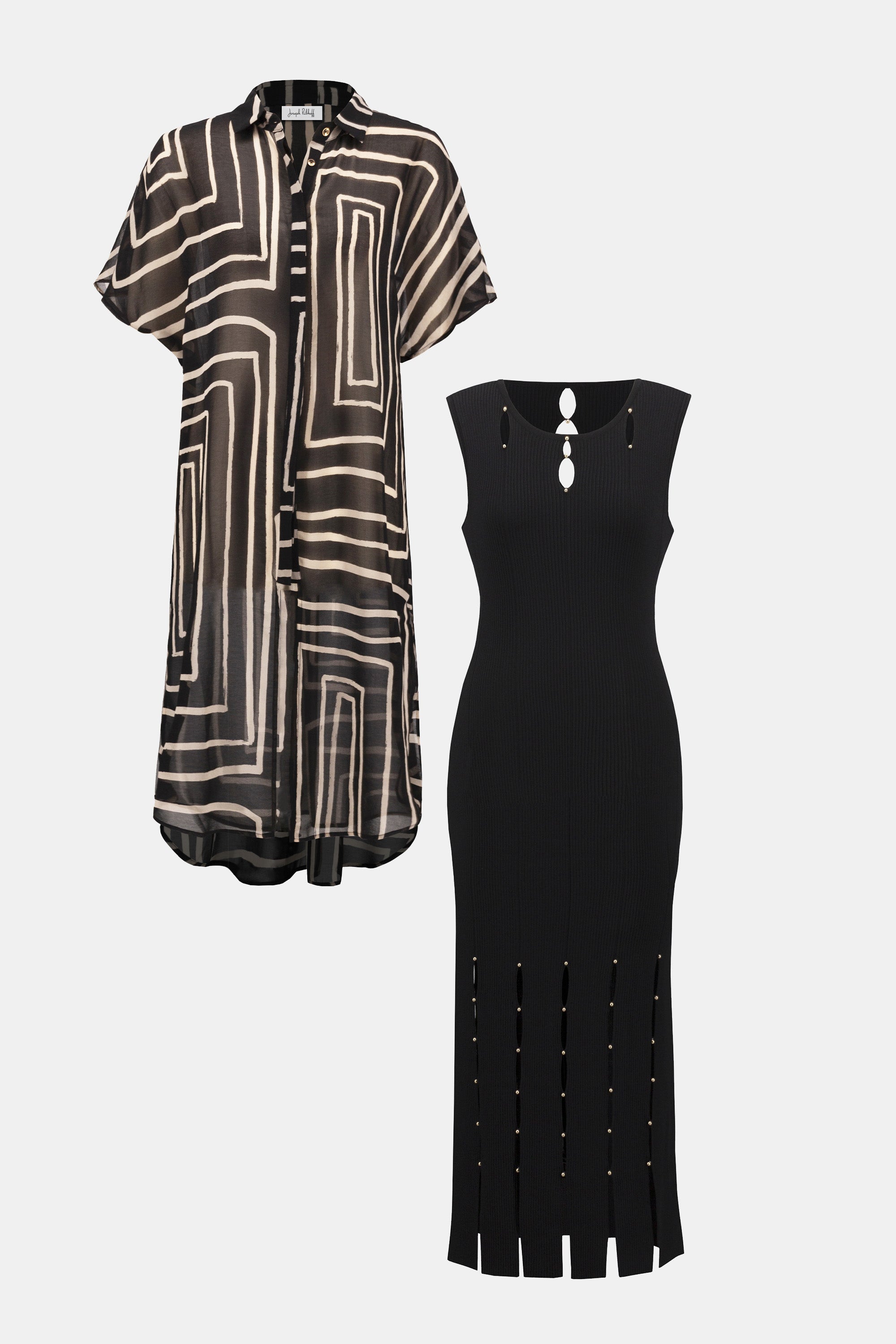 Joseph Ribkoff | Chiffon Geometric Print Blouse