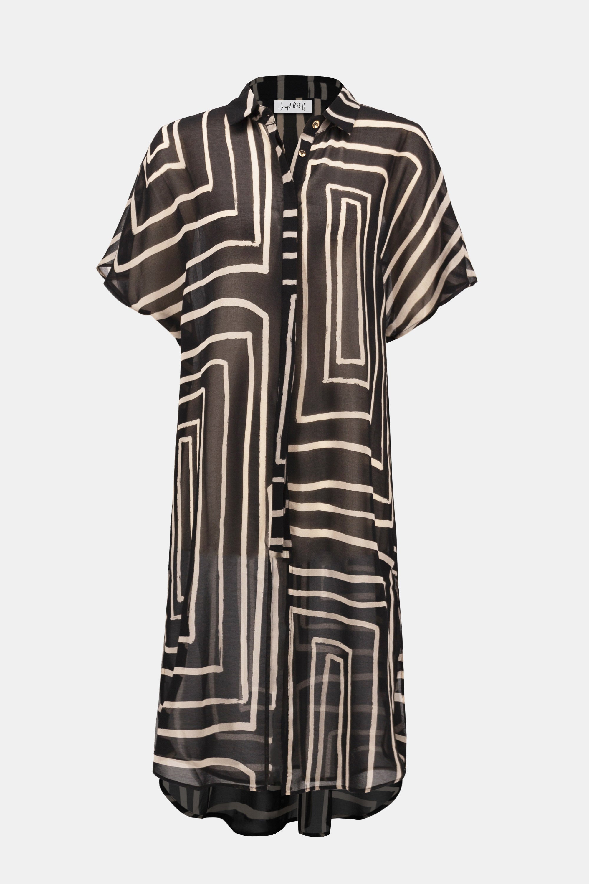 Joseph Ribkoff | Chiffon Geometric Print Blouse