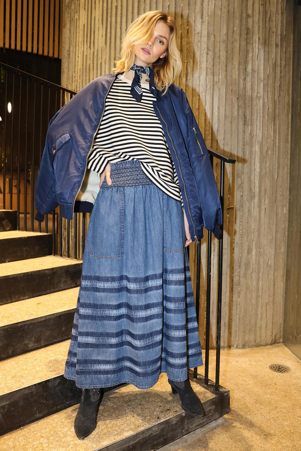 Lolly's Laundry | Amond Maxi Skirt | Blue