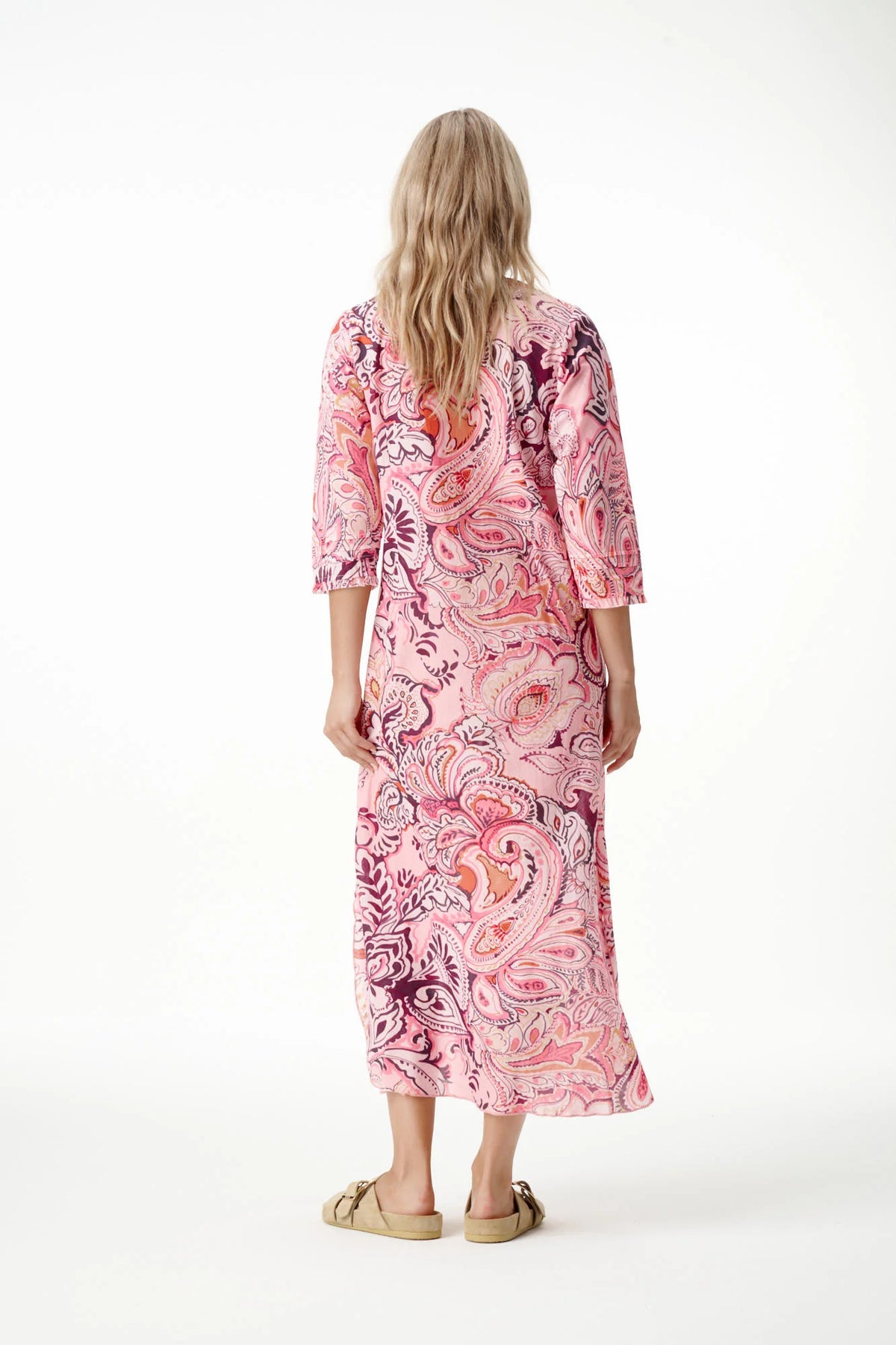 One Season | Long Poppy Dress | Rosewater Paisley