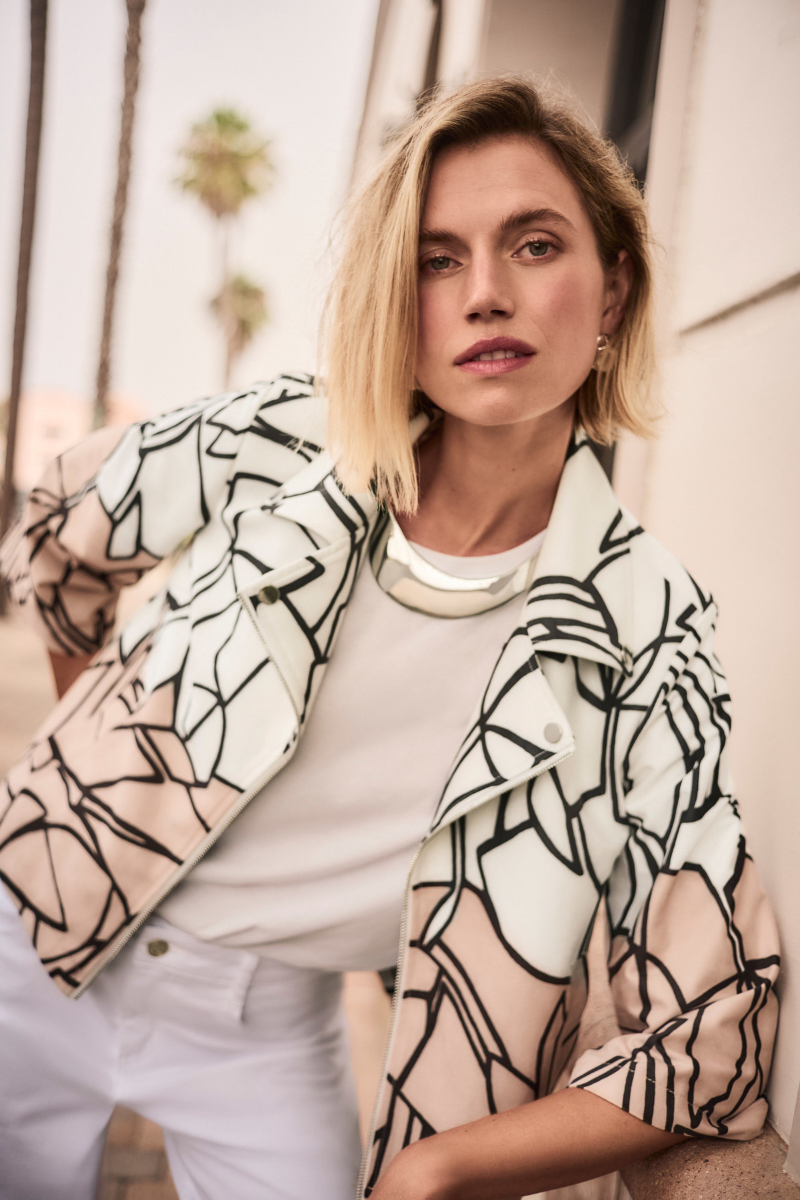 Joseph Ribkoff | Swing Jacket | Vanilla/Abstract