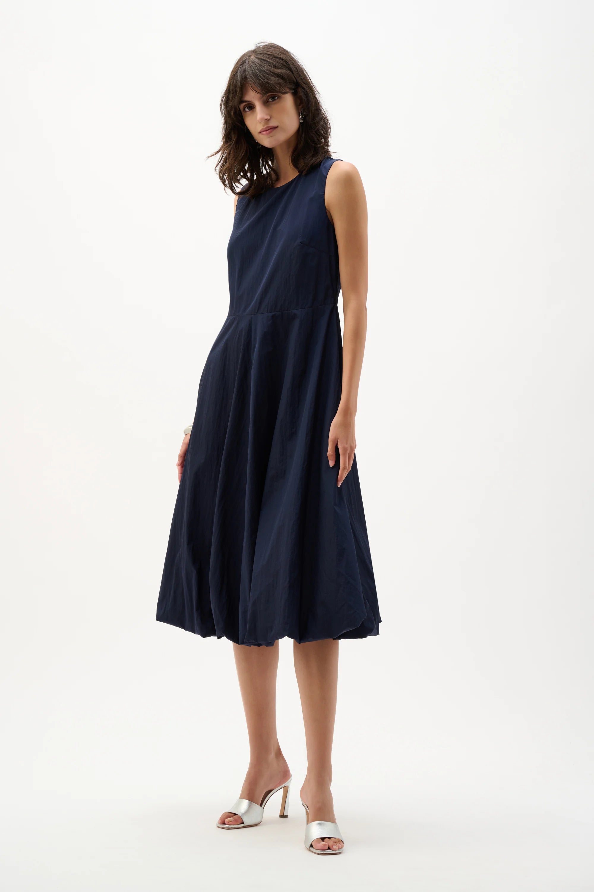 Joseph Ribkoff I Parachute A line Dress with Bubble Skirt I Midnight Blue