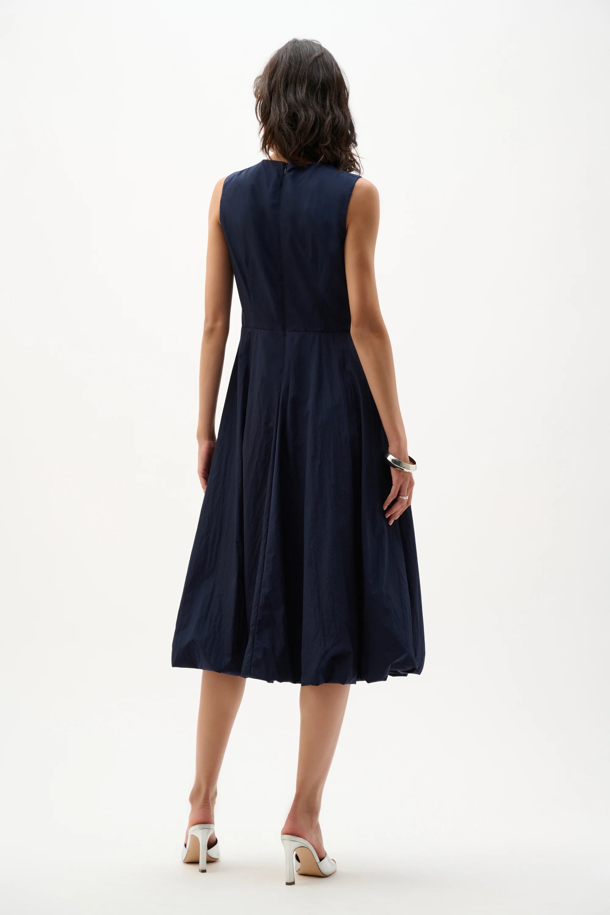 Joseph Ribkoff | Parachute A line Dress with Bubble Skirt | Midnight Blue