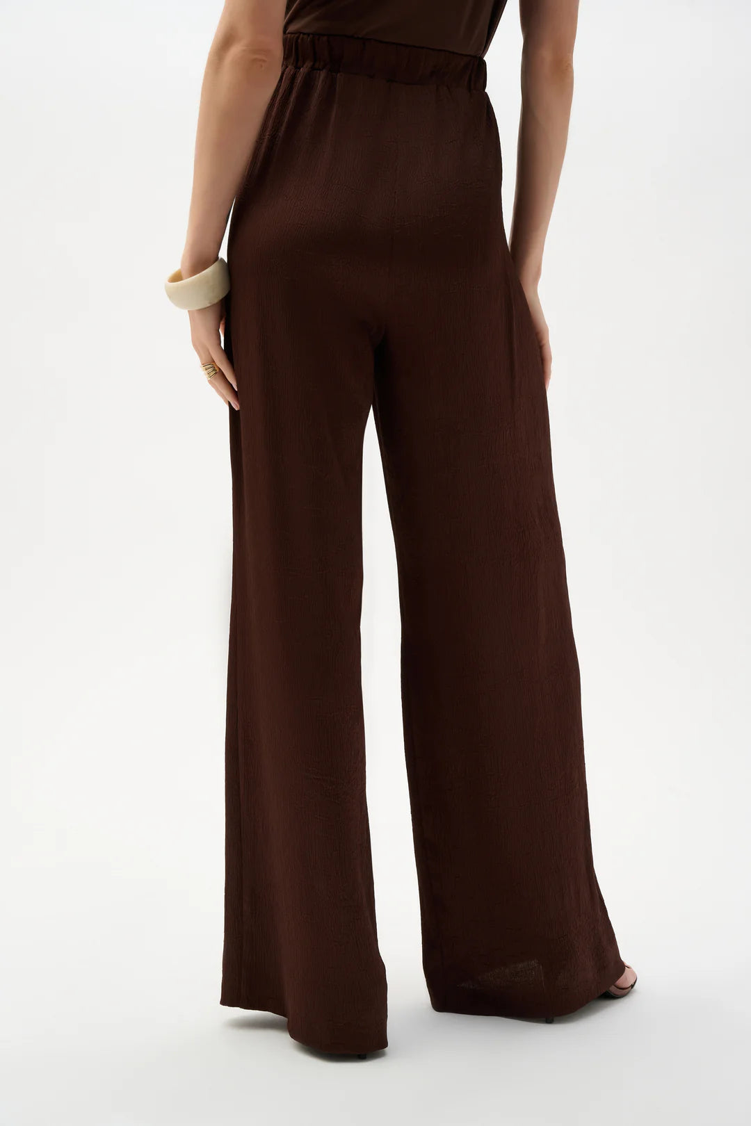 Joseph Ribkoff | Wide Leg with Drawstring Pants | Mahogany