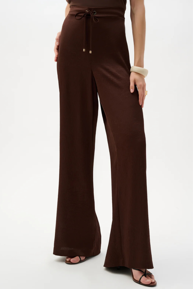 Joseph Ribkoff | Wide Leg with Drawstring Pants | Mahogany