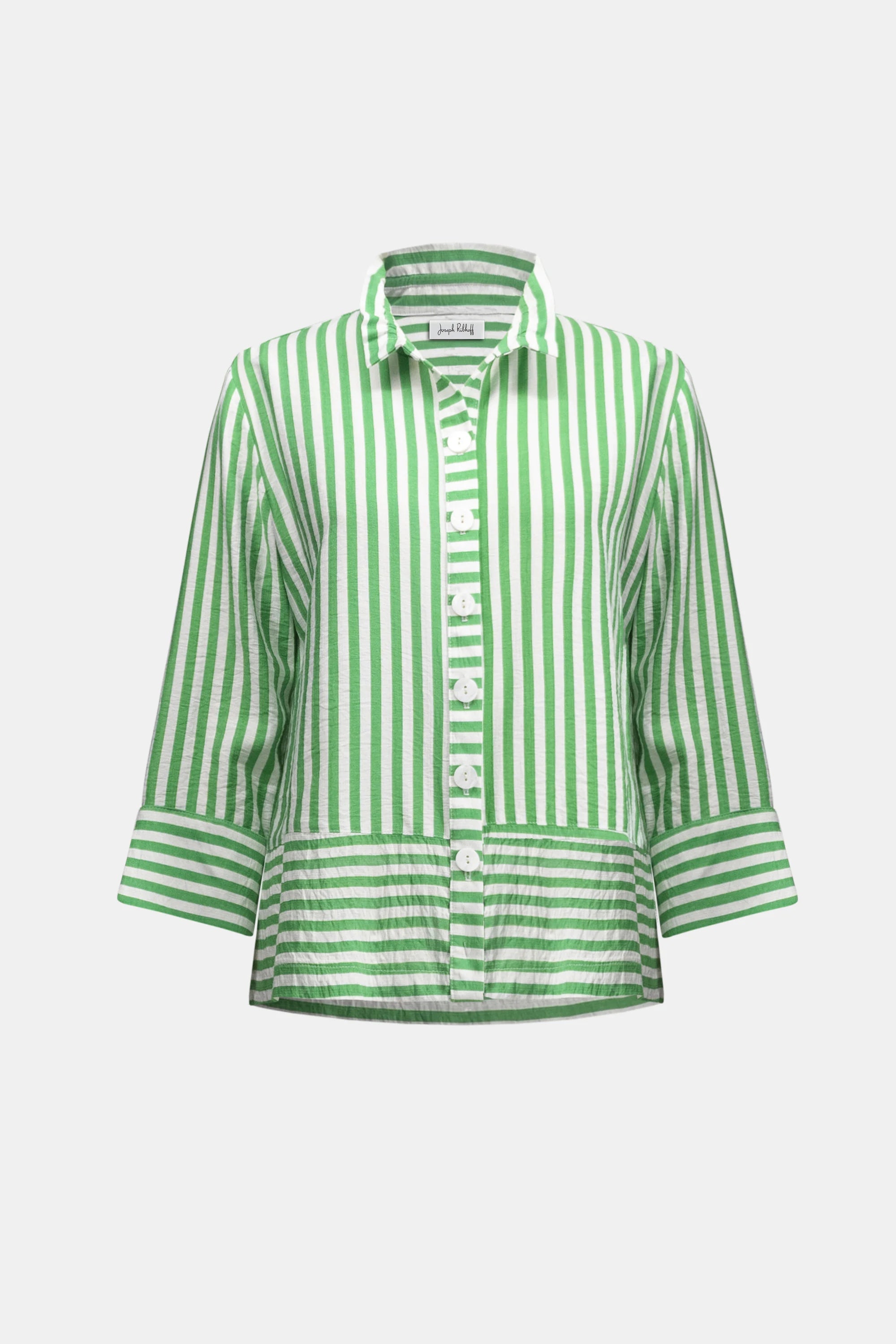 Joseph Ribkoff | Striped Shirt | Green/Vanilla