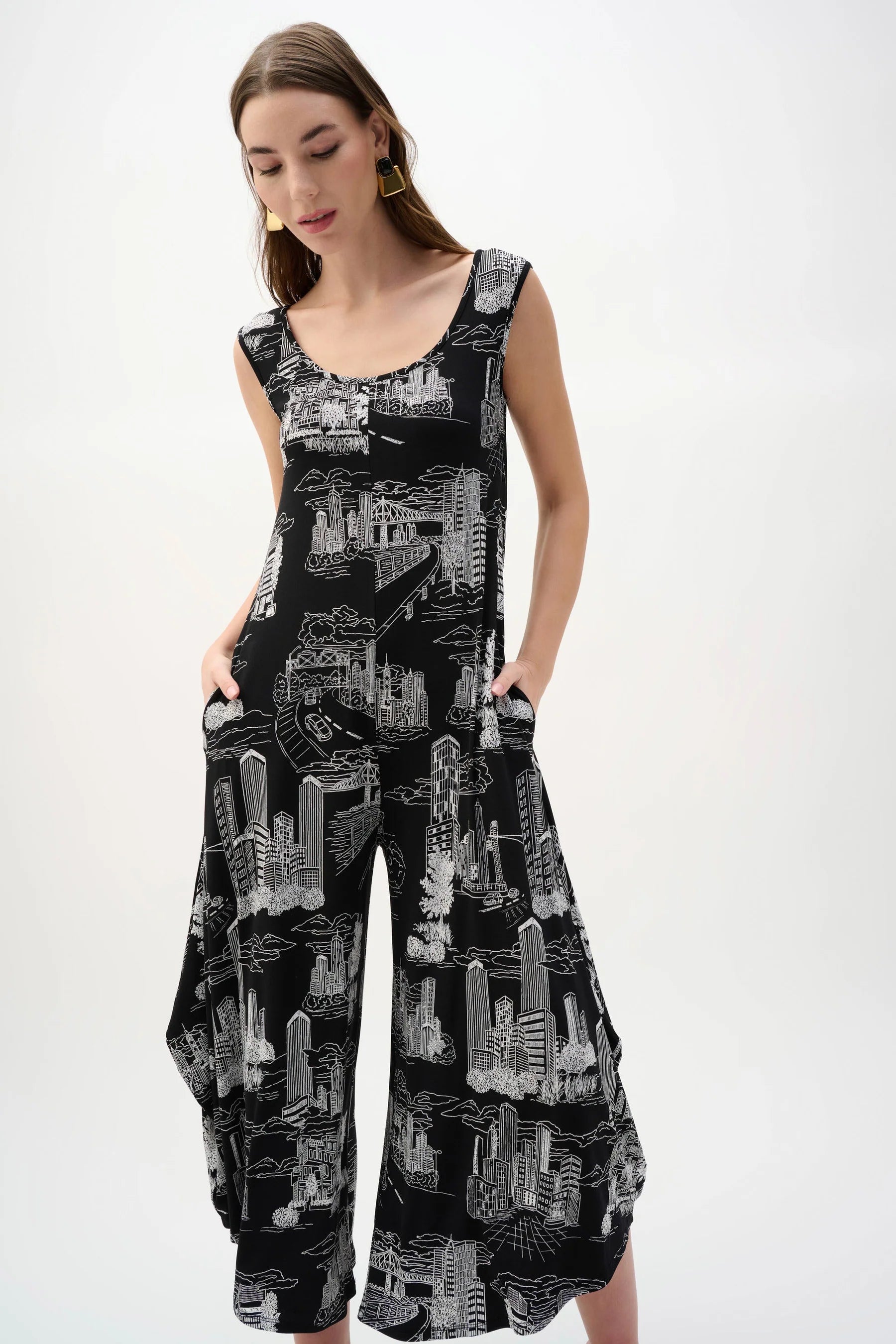 Joseph Ribkoff | Conversational Culotte Jumpsuit