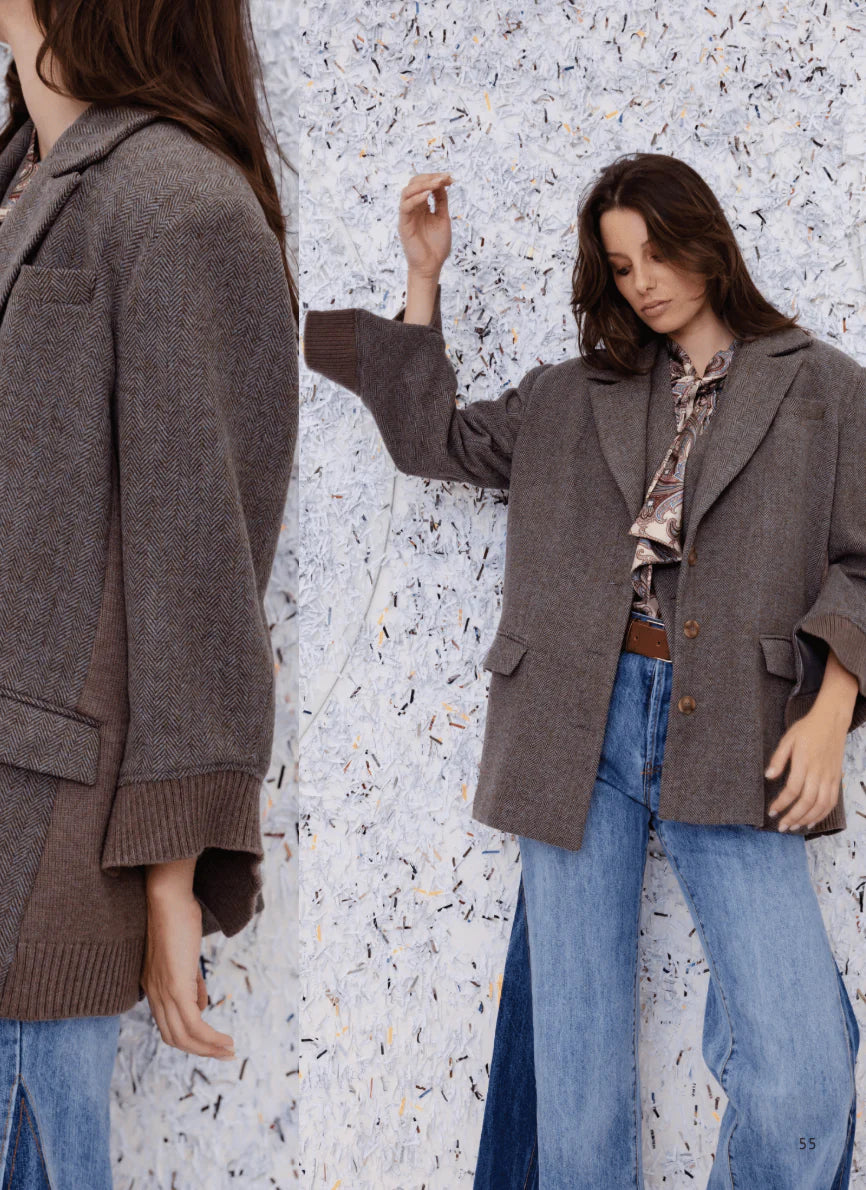 M A Dainty | Bagsy Jacket | Denim Tweed