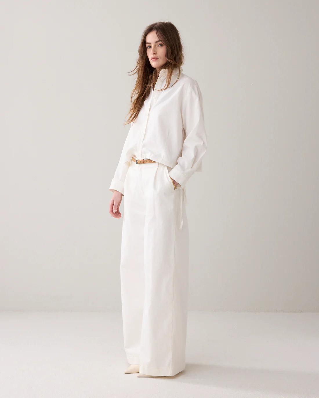Summum | Light Denim Jacket | White