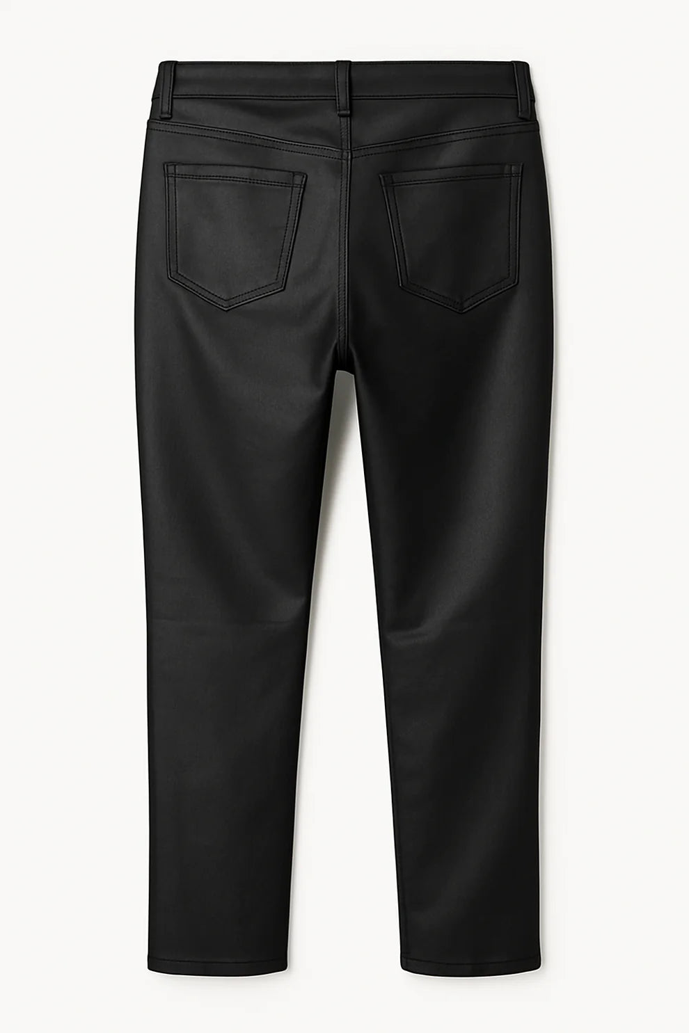 Liverpool Jeans | Kennedy Crop Straight Waxed Pants | Black