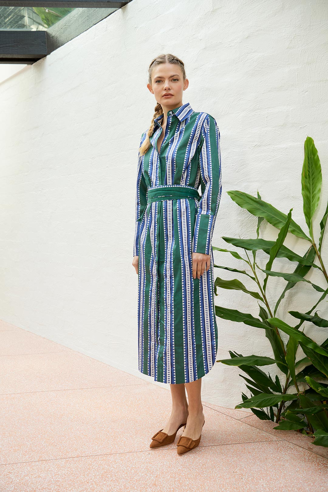 The Dreamer Label | River Sun Ankle Dress | Green