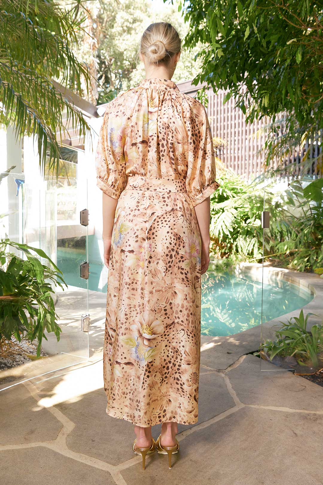 The Dreamer Label | Taylor Ankle Dress | Cheetah