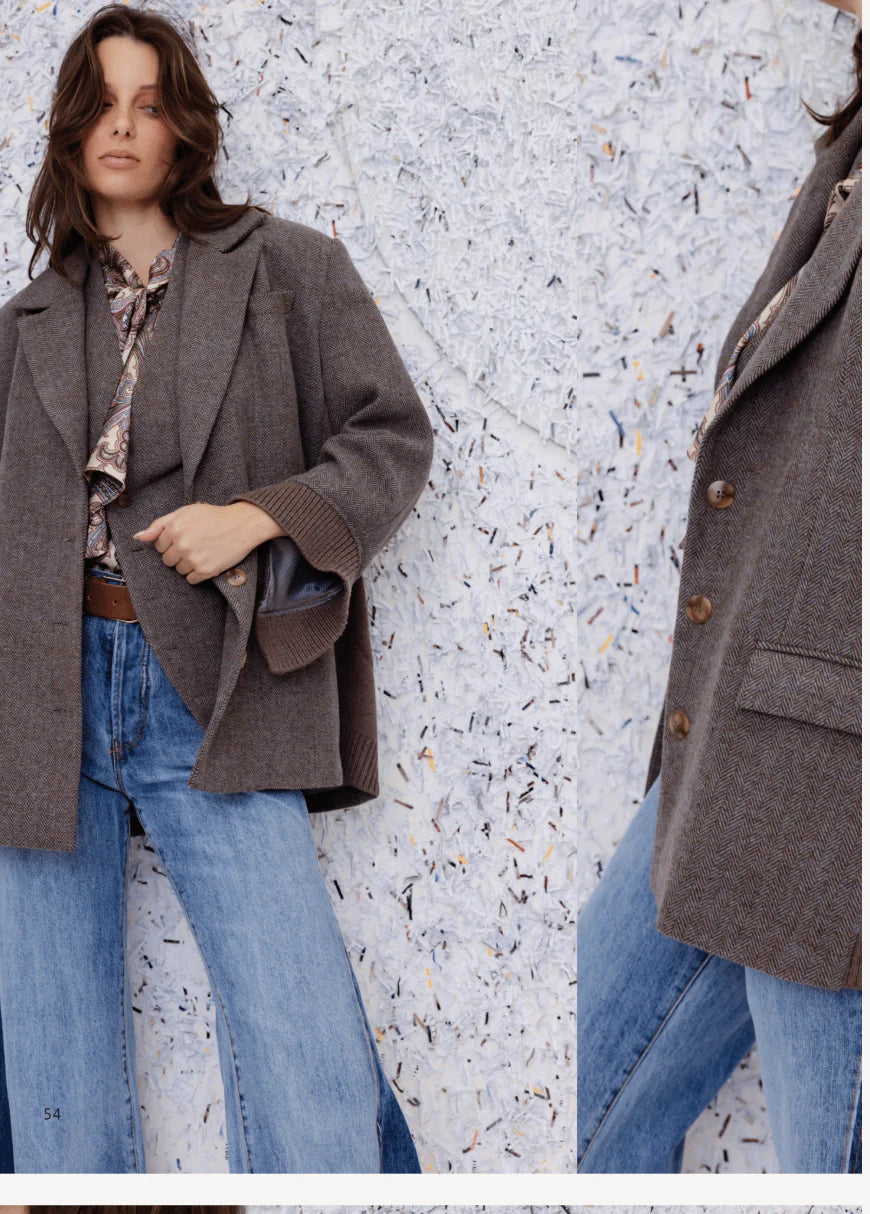 M A Dainty | Bagsy Jacket | Denim Tweed