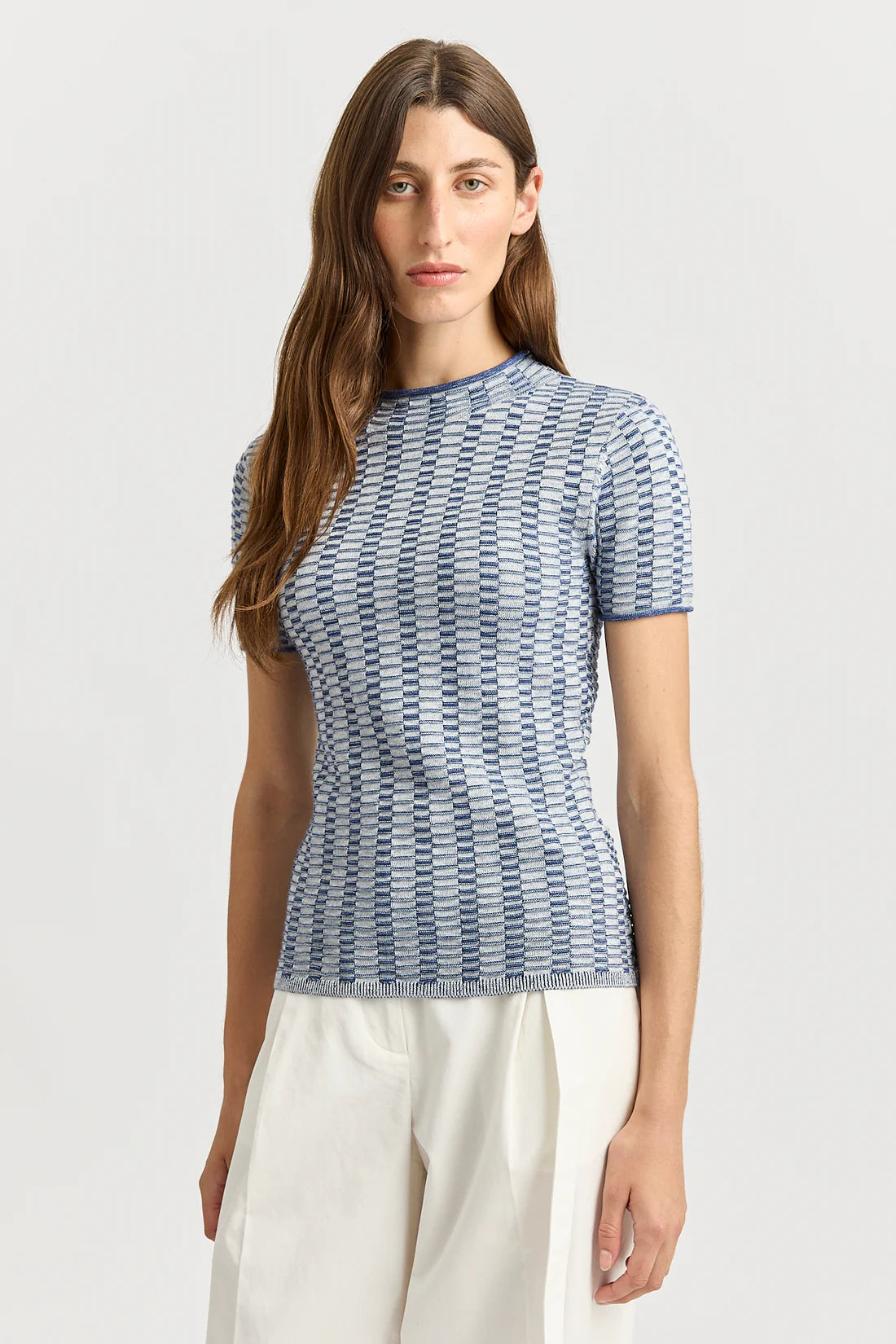 Toorallie | Surface Stitch Top | Marine