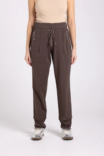 Two T's | Ponte Panelled Pant | Espresso