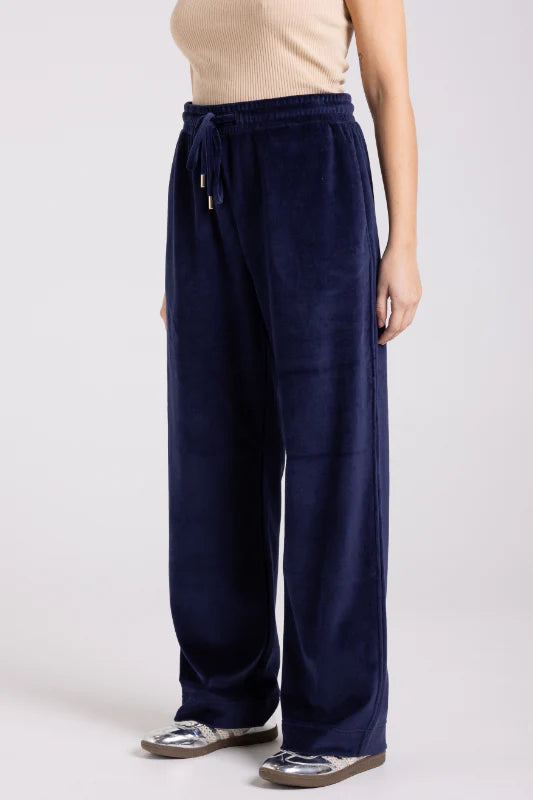 Two T's | Velour Pant | French Navy