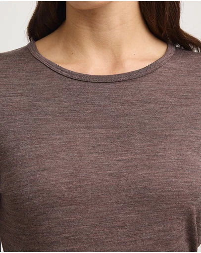 Toorallie | Crew Merino Tee | Mocha