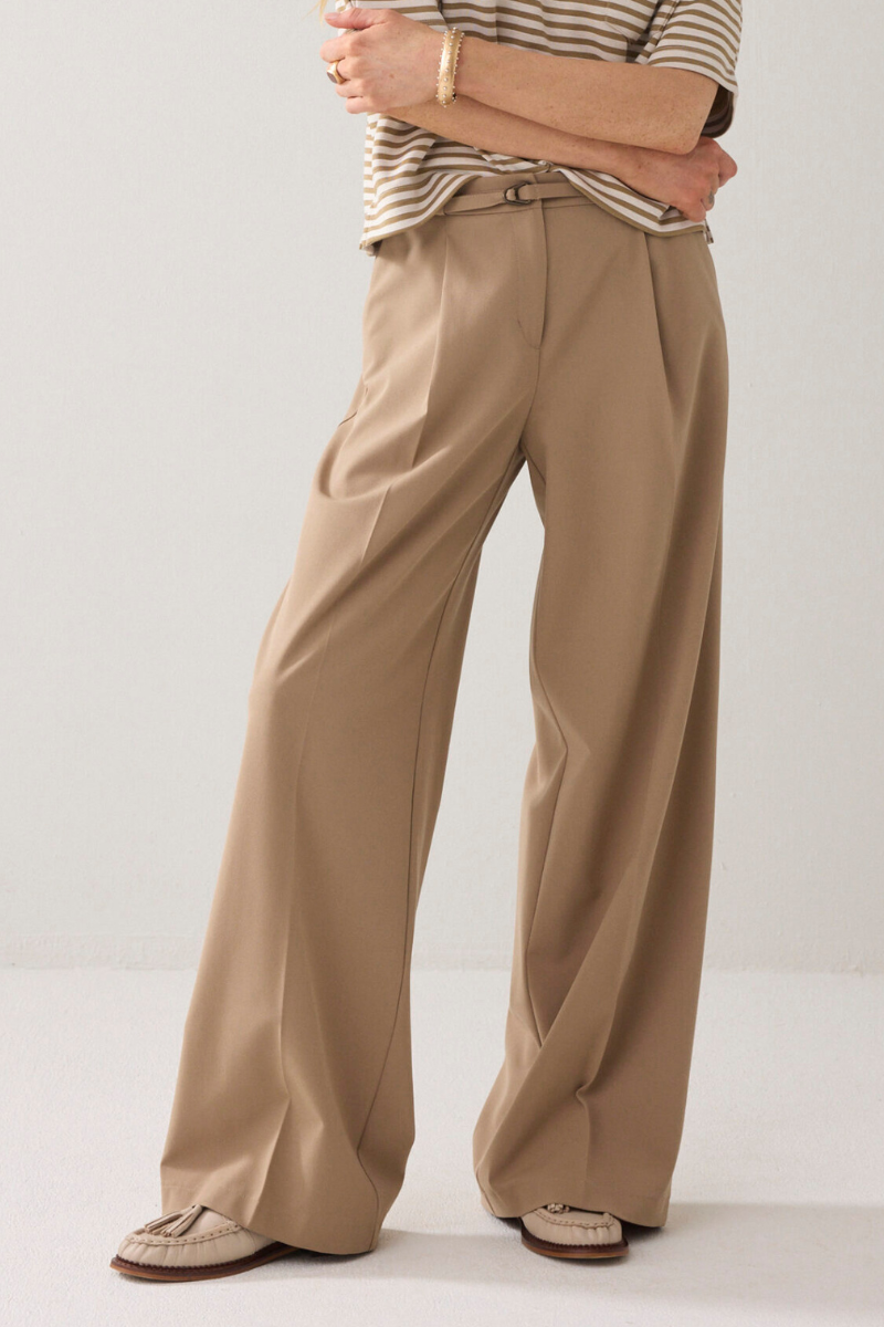 Summum | Pleated Pants | Khaki