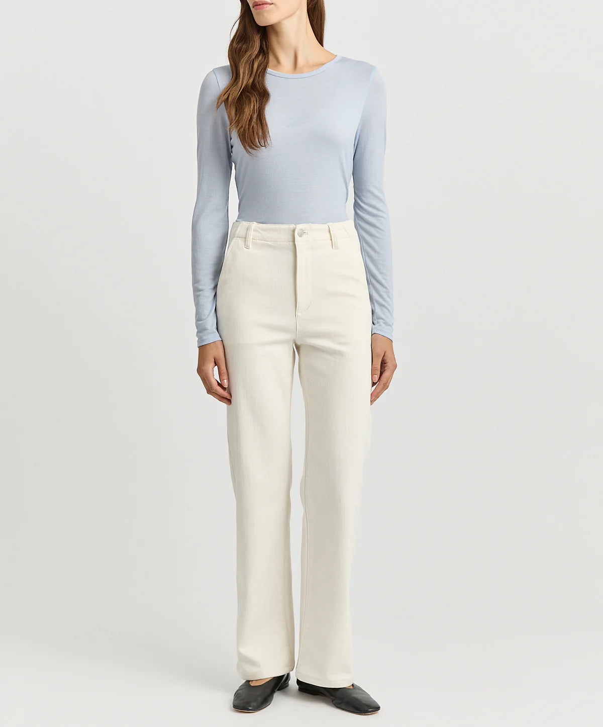 Toorallie | Crew Merino Tee | Dove Grey