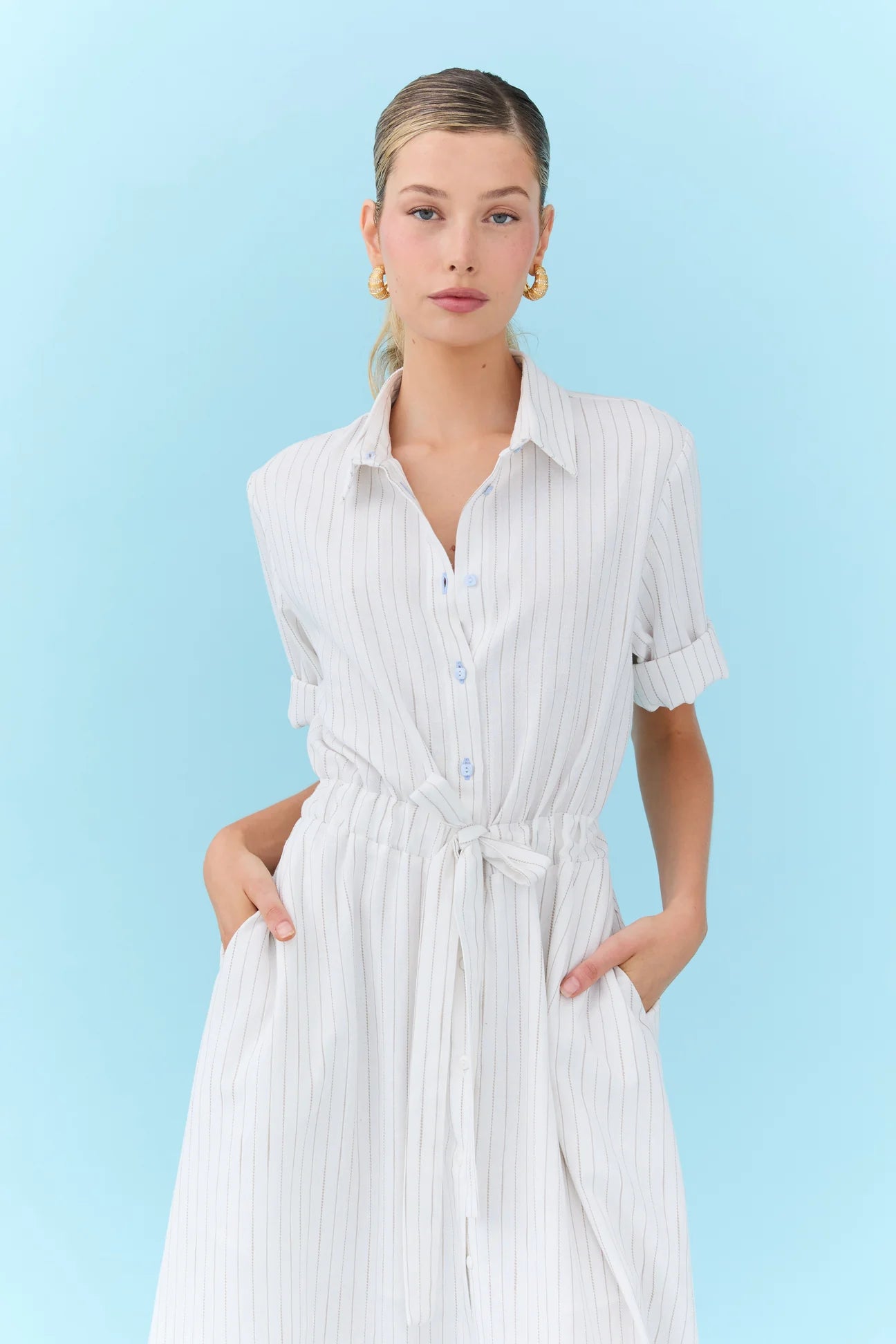 Eder by Anna | Nicole Dress | Stripe Linen