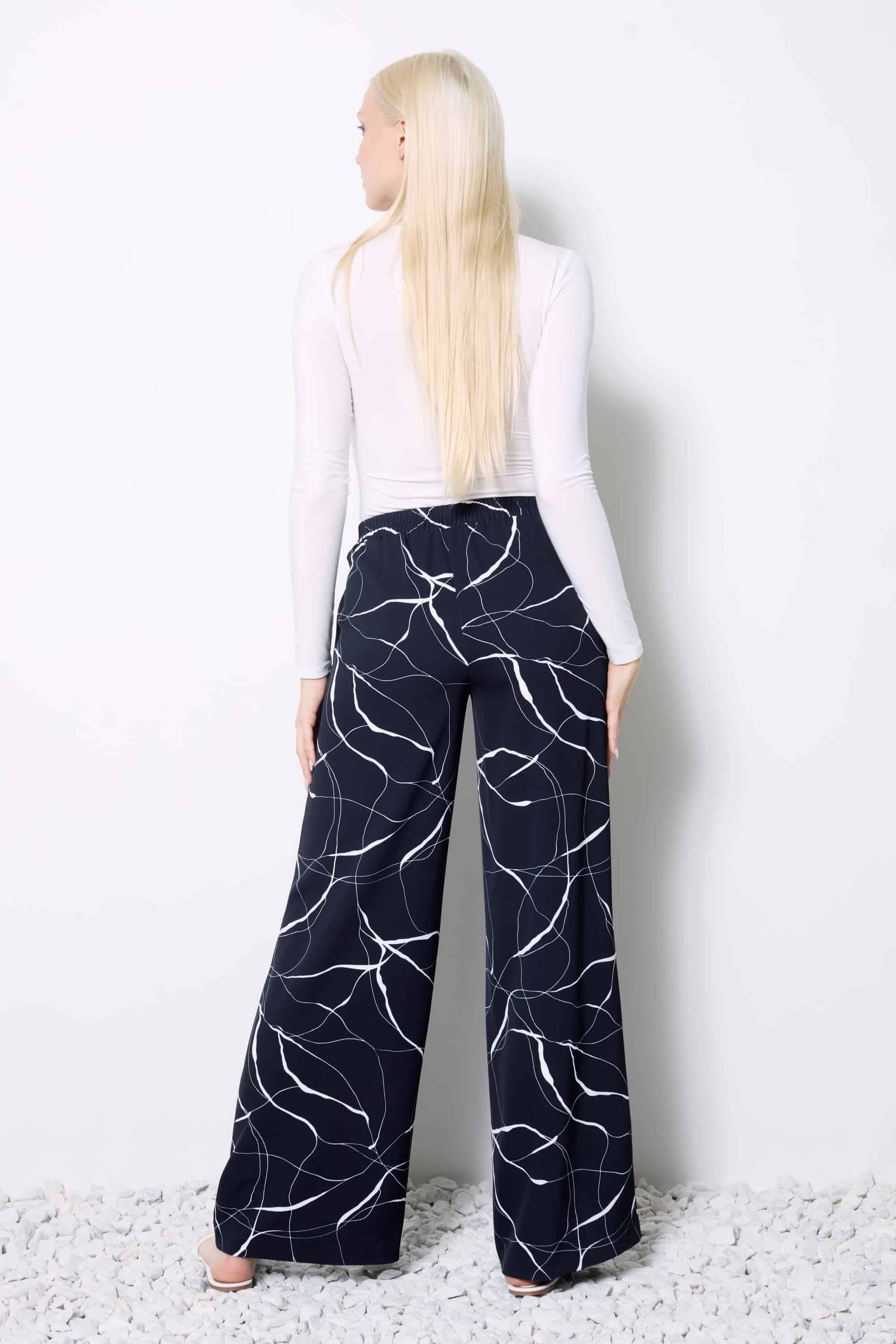 UP | Marble Wide Leg Vegan Silk Pant | Marble