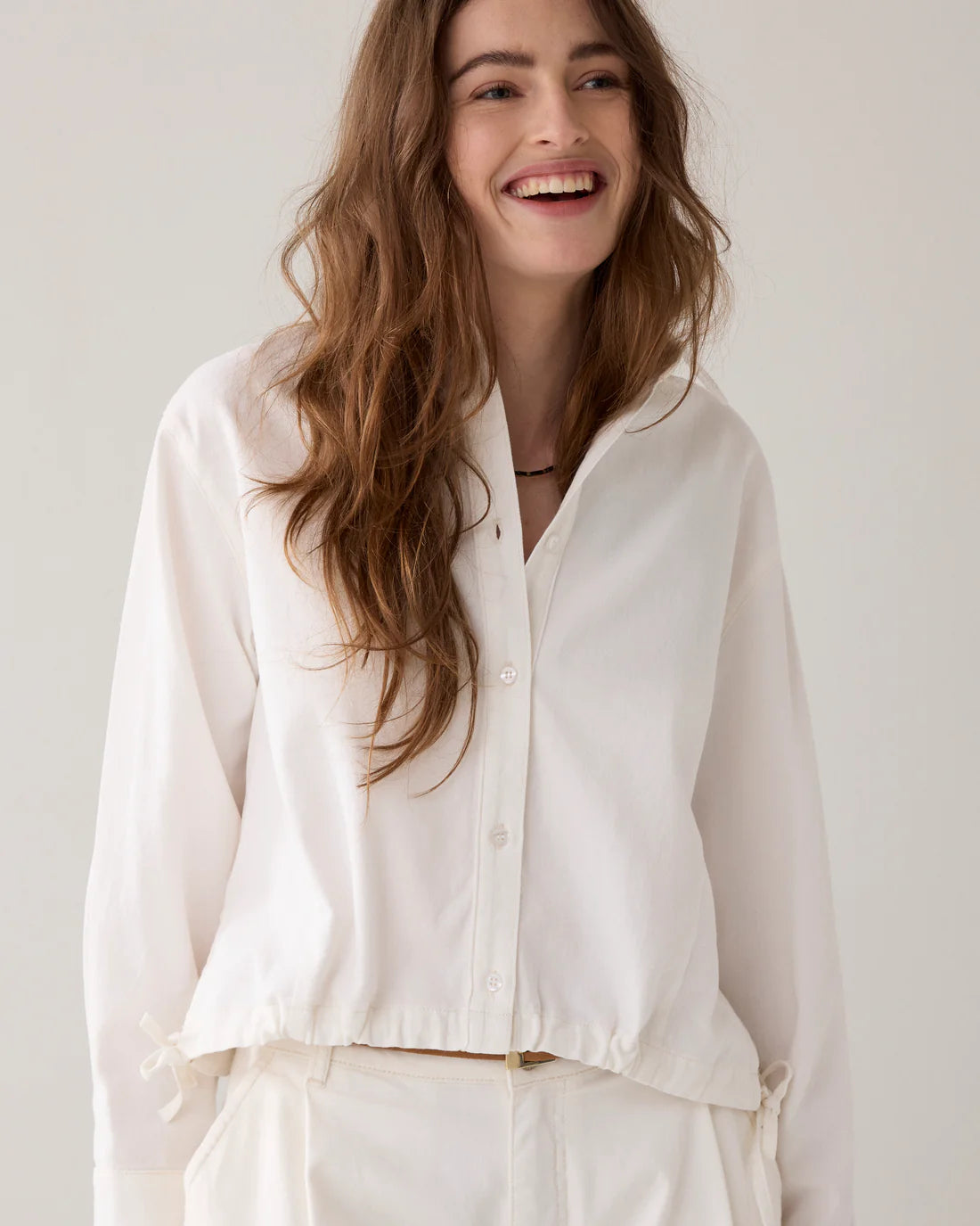 Summum | Light Denim Jacket | White