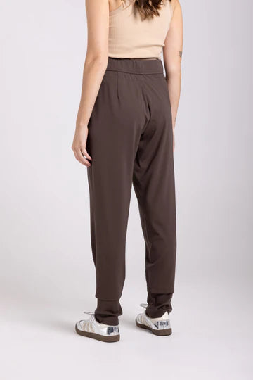 Two T's | Ponte Panelled Pant | Espresso