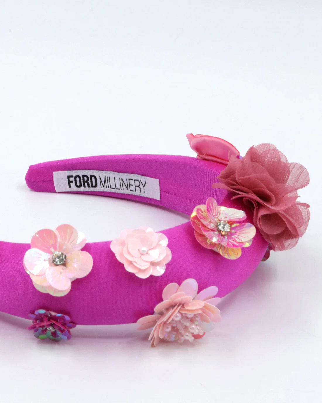 Ford Millinery | Akira Headpiece | Hot PInk