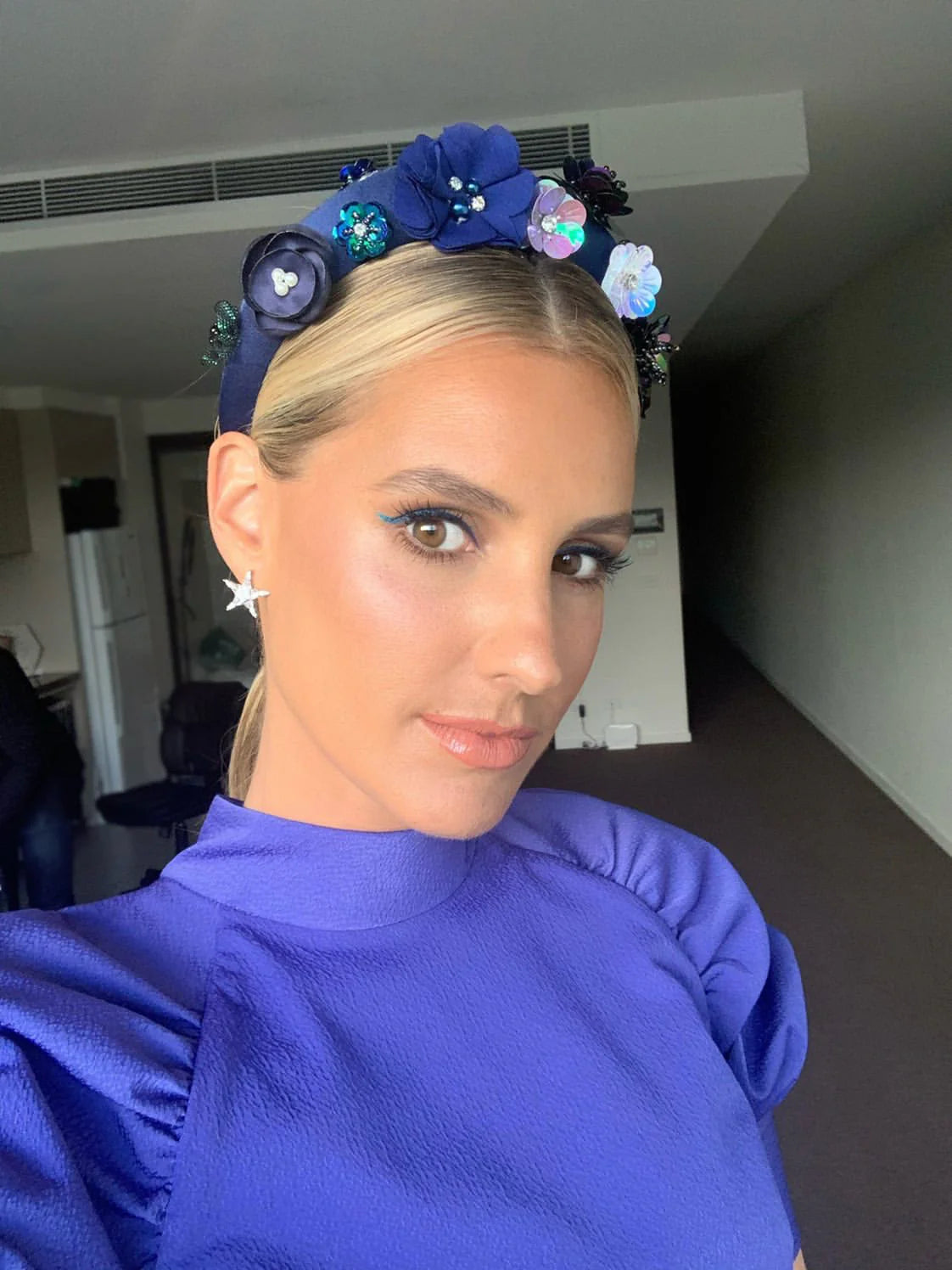 Ford Millinery | Akira Headpiece | Blue