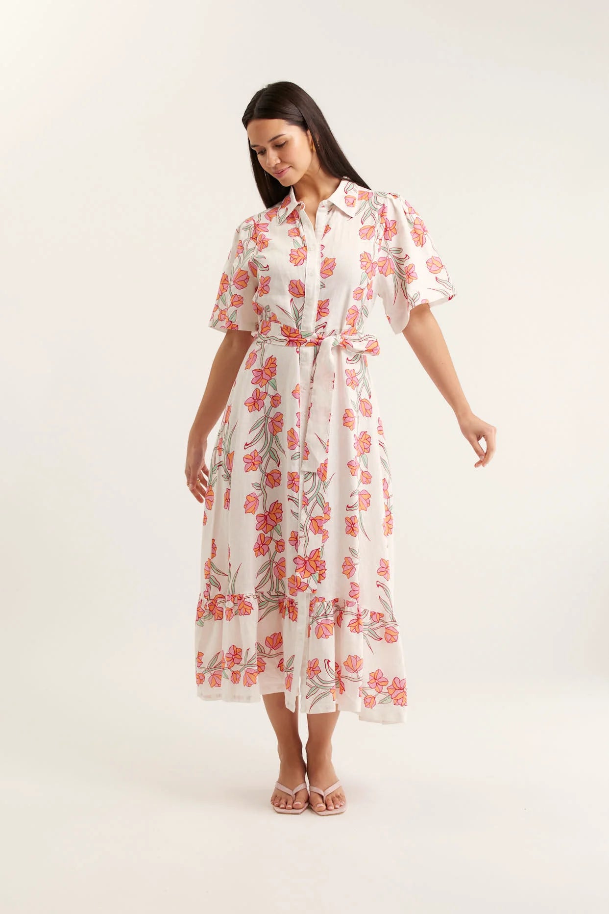 Alessandra | Emma Dress | Pink Rose Vine