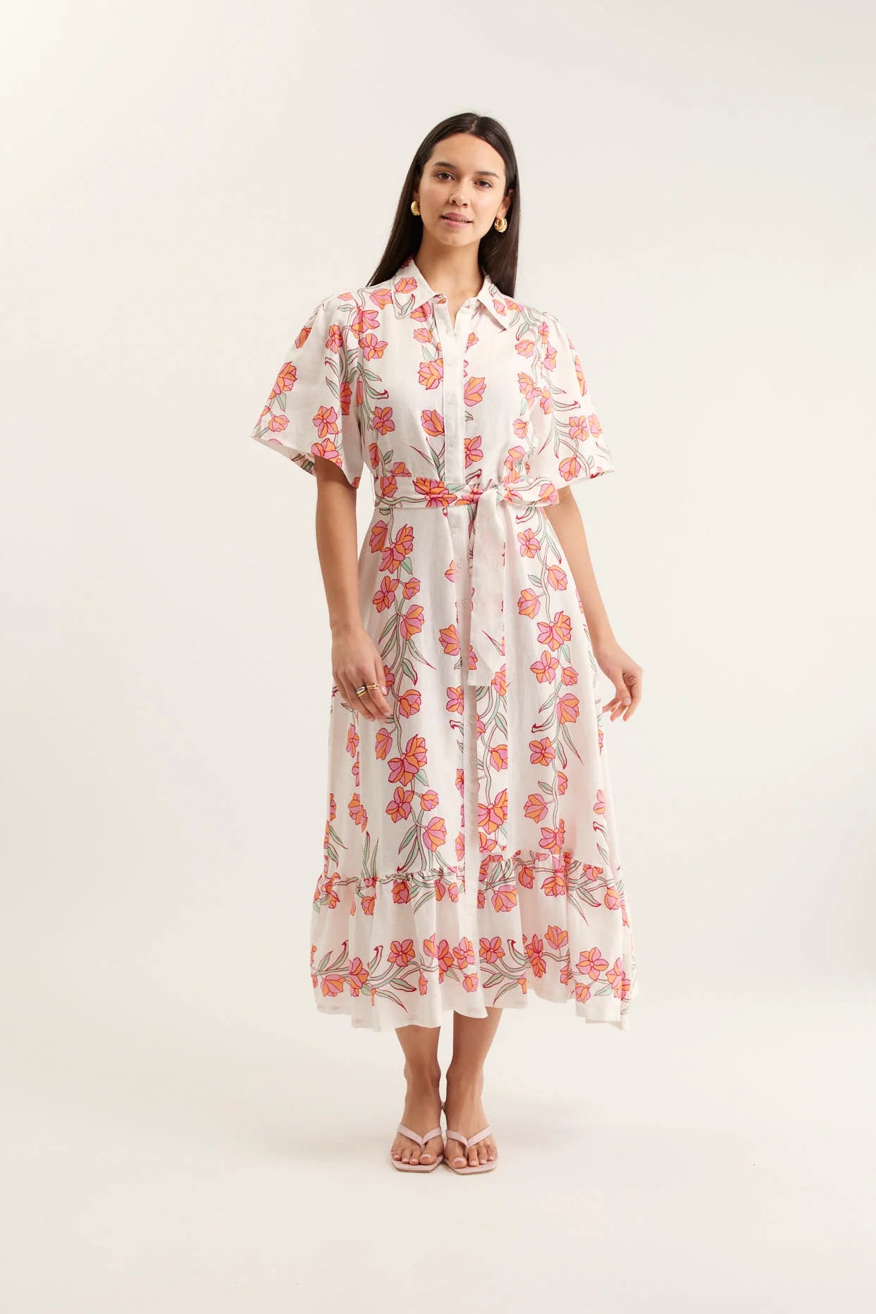 Alessandra | Emma Dress | Pink Rose Vine