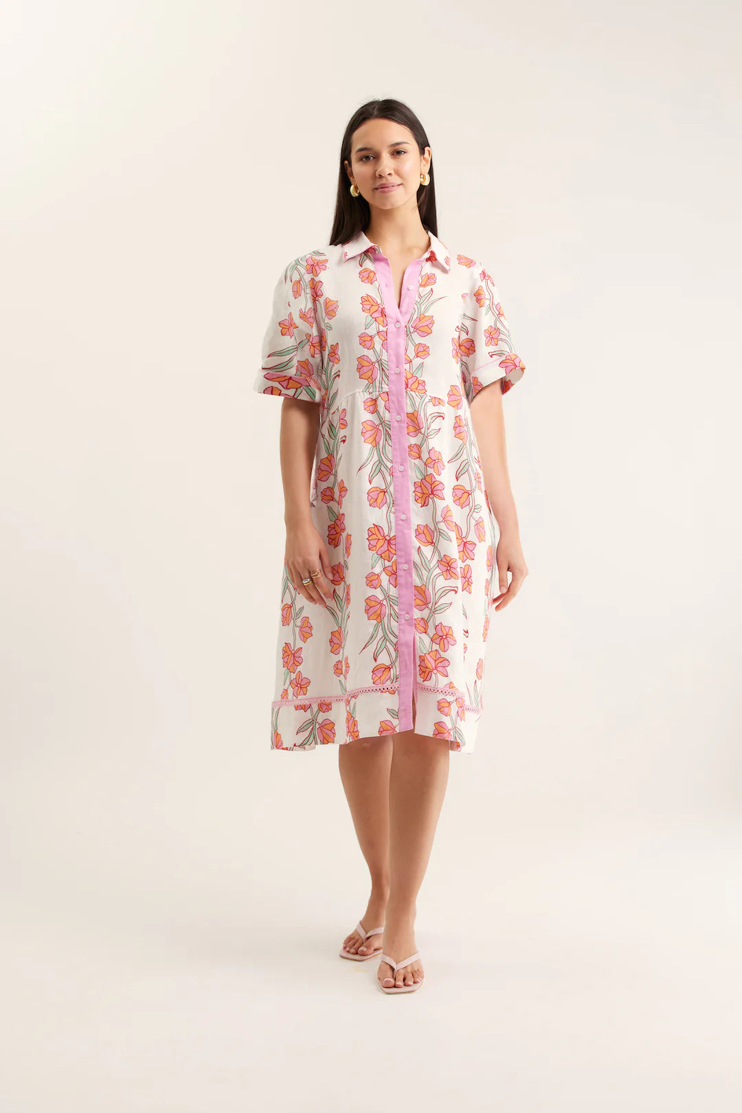 Alessandra | Maxine Dress | Pink Rose Vine