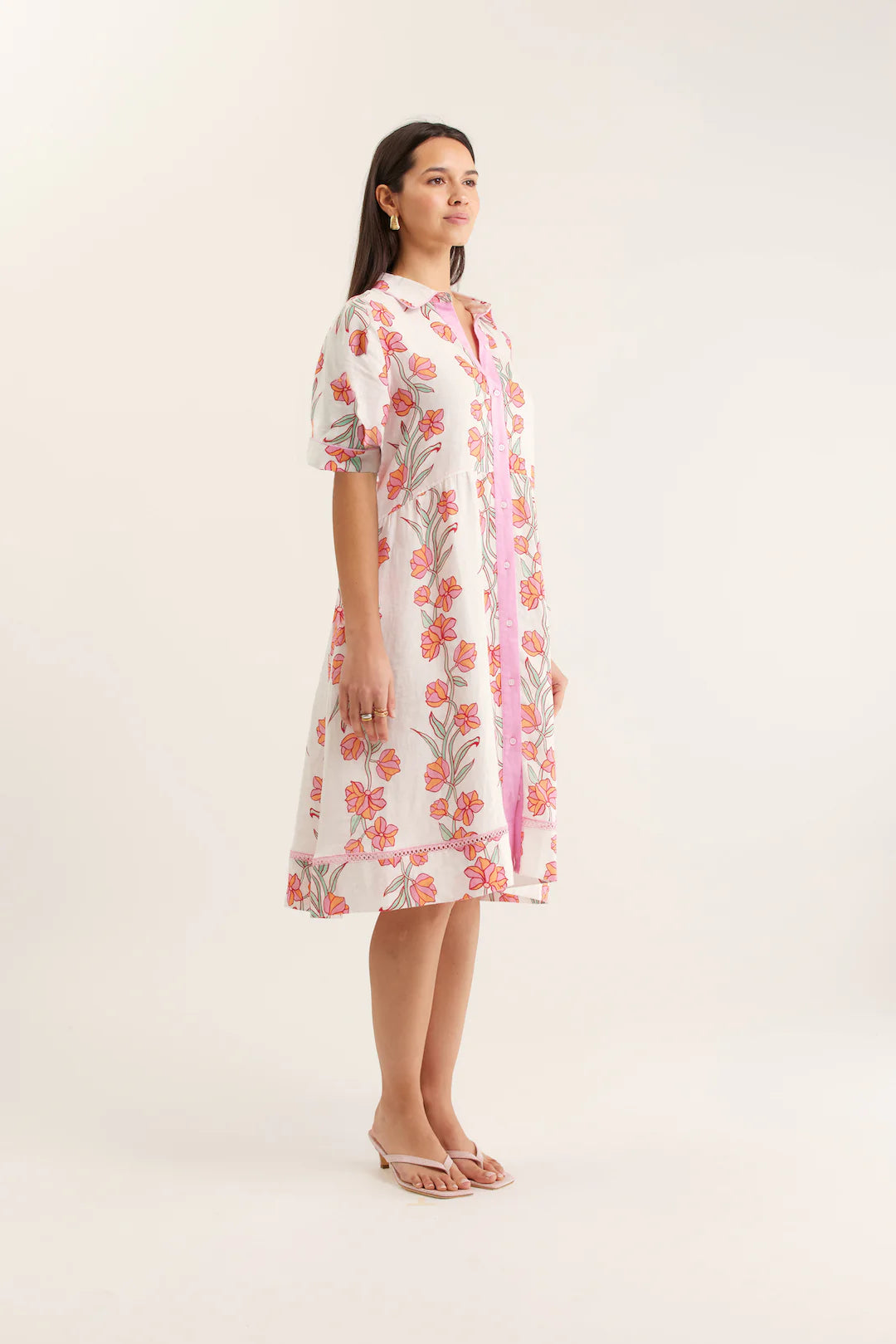 Alessandra | Maxine Dress | Pink Rose Vine